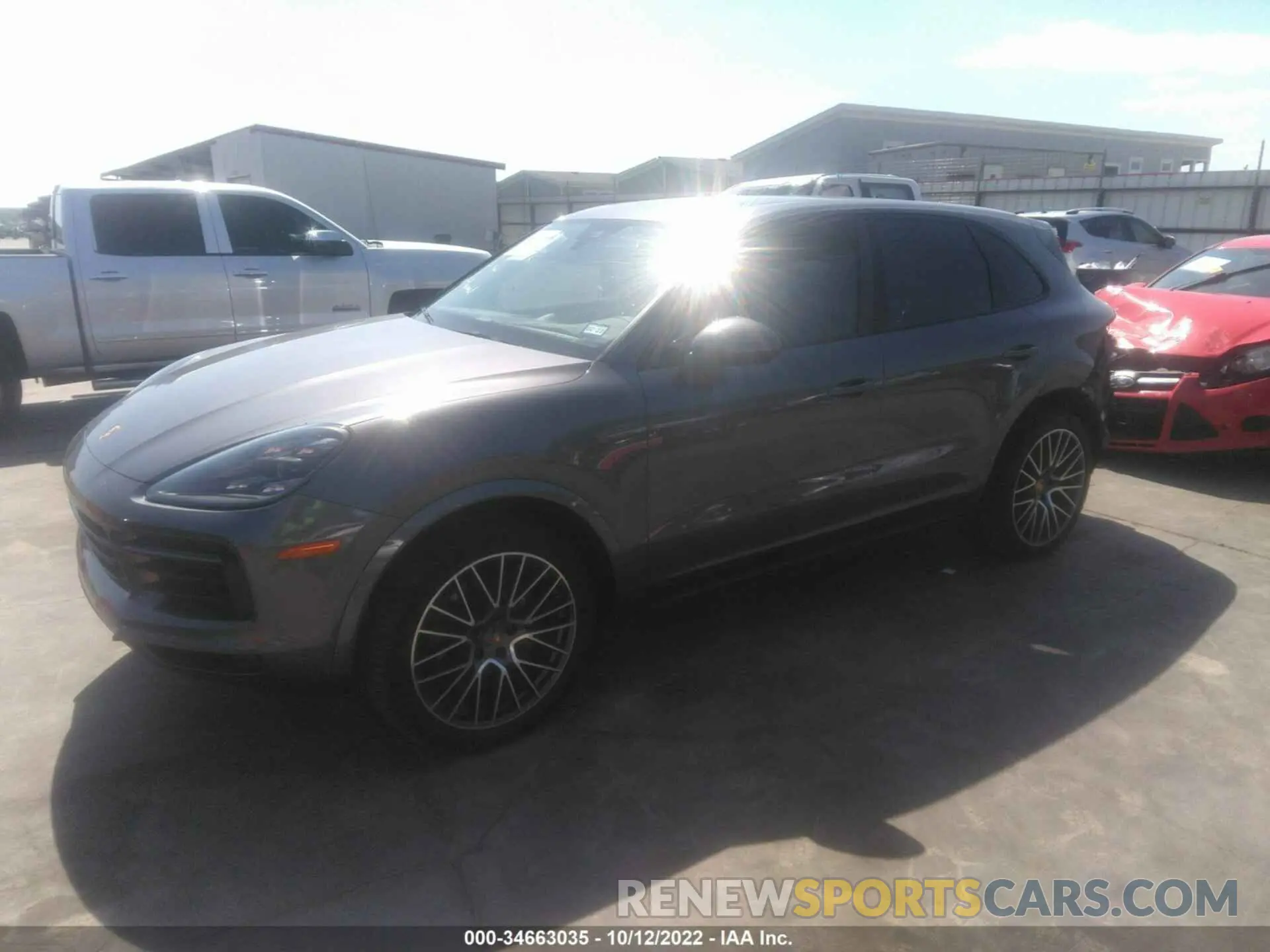 2 fotografías del automóvil dañado WP1AA2AY9KDA06813 PORSCHE CAYENNE 2019