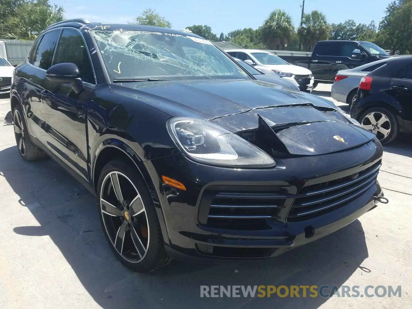 1 fotografías del automóvil dañado WP1AA2AYXKDA17433 PORSCHE CAYENNE 2019