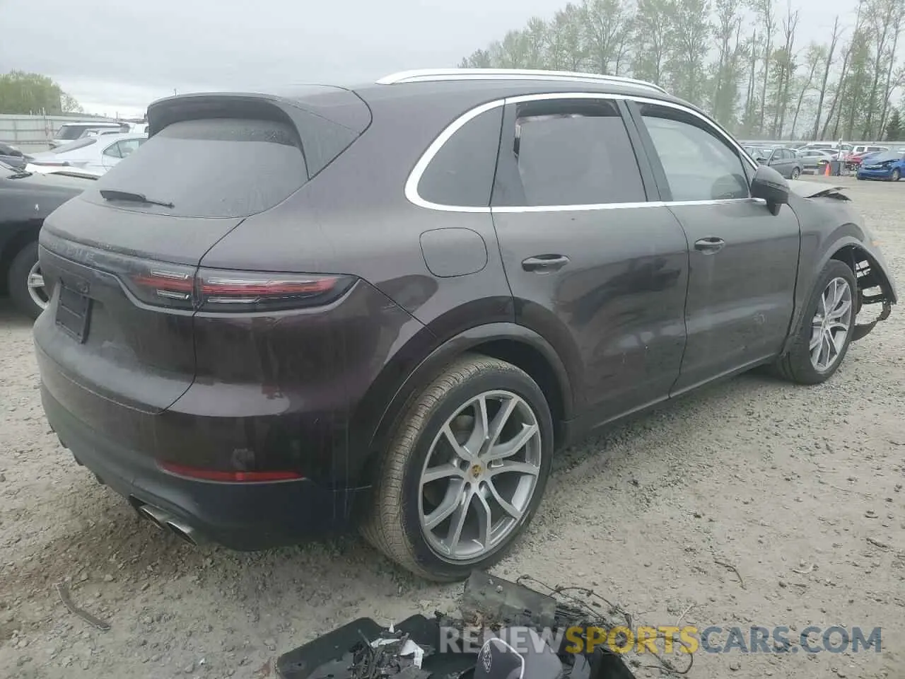 3 fotografías del automóvil dañado WP1AB2AY3KDA61528 PORSCHE CAYENNE 2019