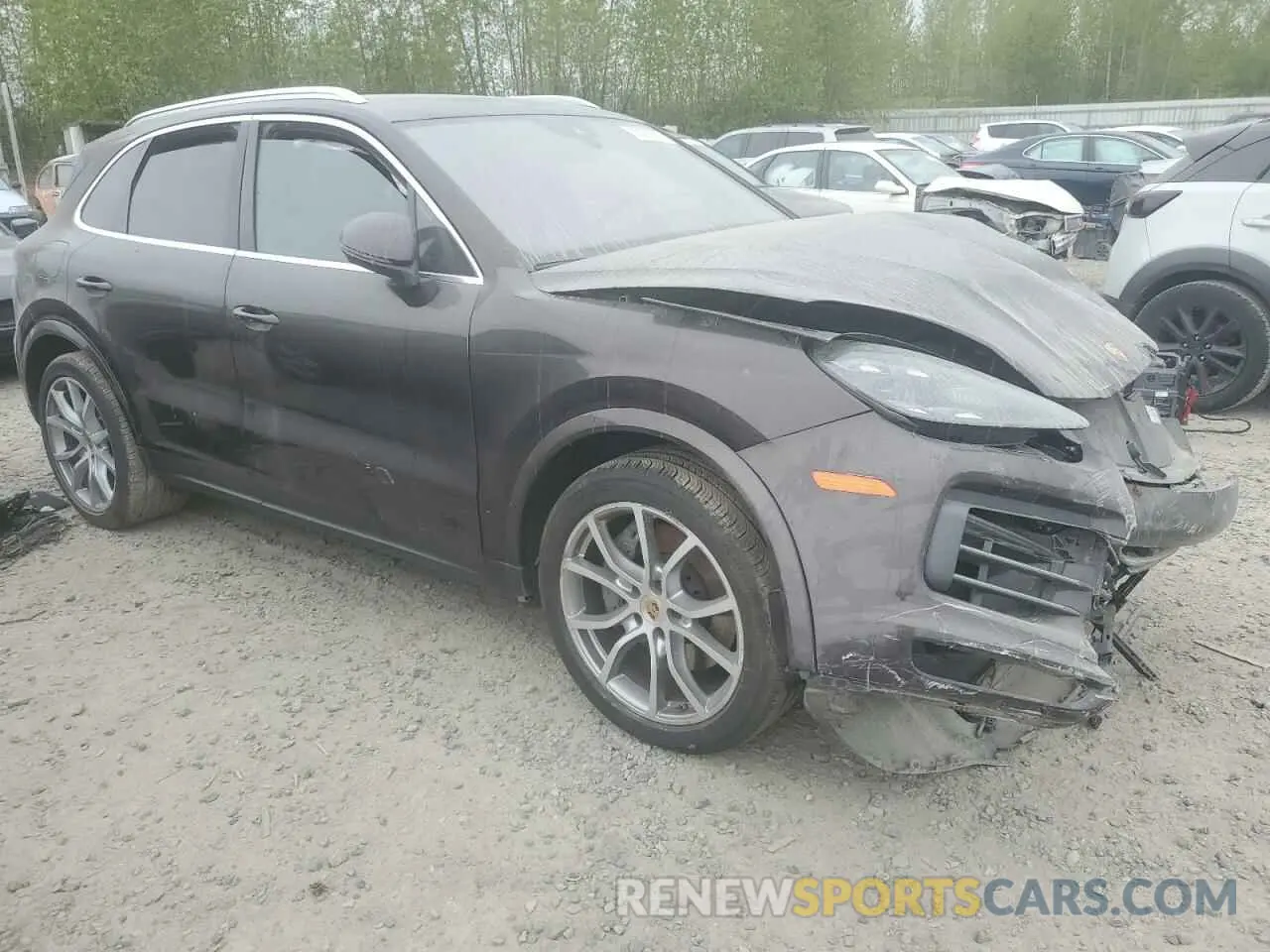 4 fotografías del automóvil dañado WP1AB2AY3KDA61528 PORSCHE CAYENNE 2019