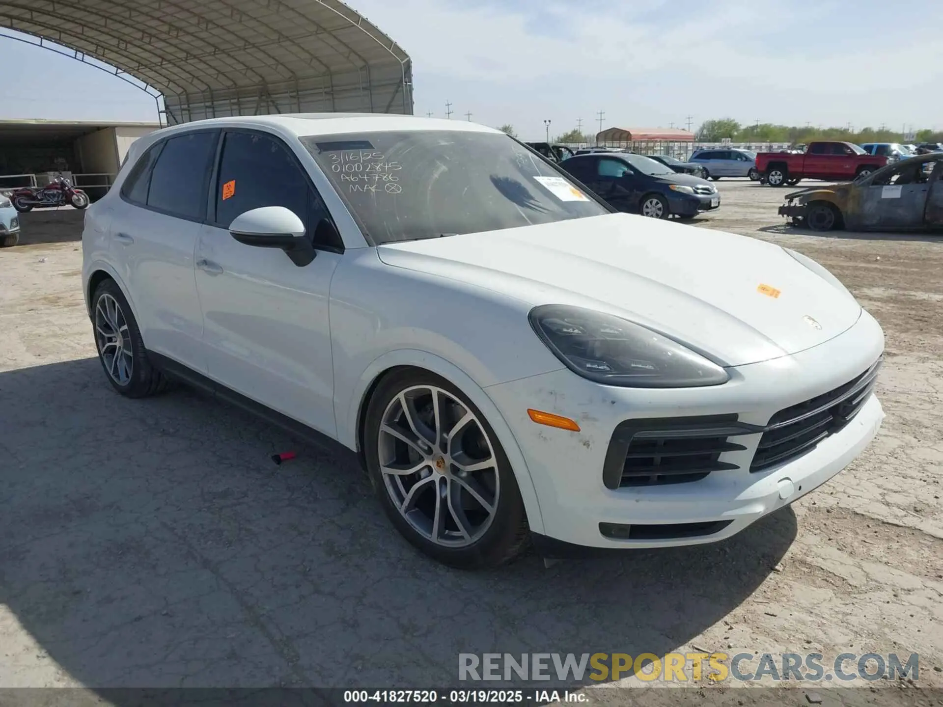 1 fotografías del automóvil dañado WP1AB2AY7KDA64786 PORSCHE CAYENNE 2019