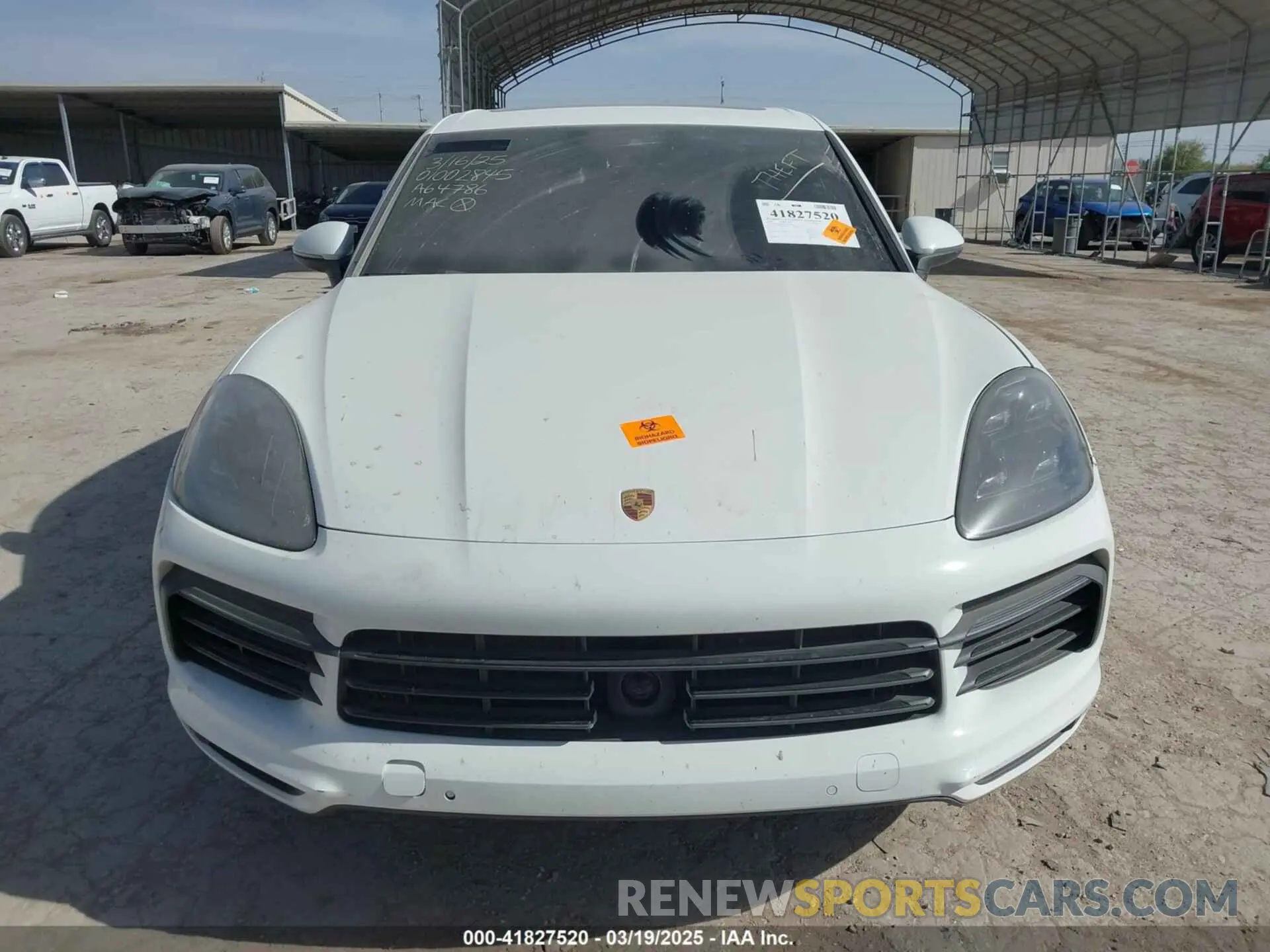 11 fotografías del automóvil dañado WP1AB2AY7KDA64786 PORSCHE CAYENNE 2019