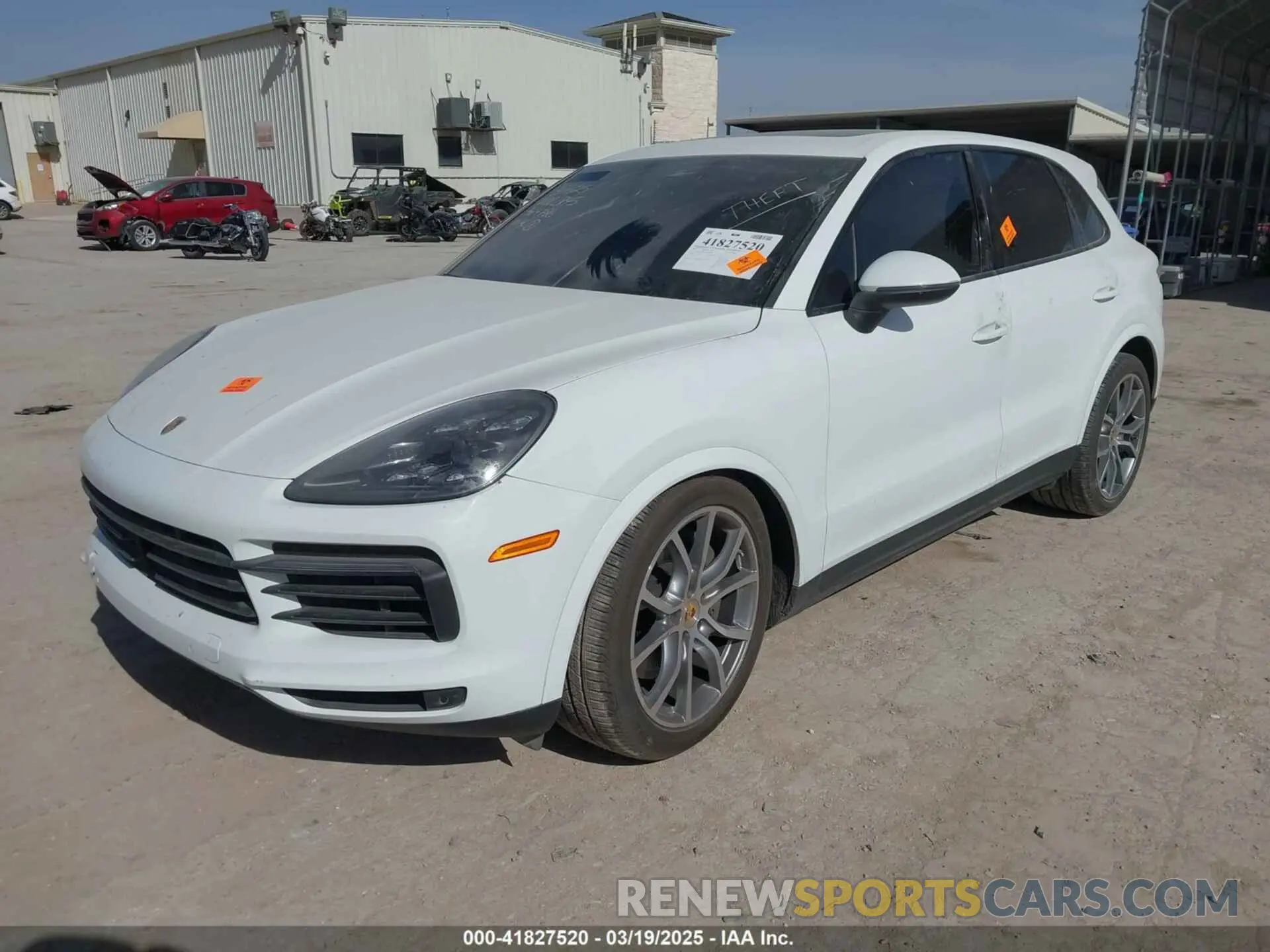 2 fotografías del automóvil dañado WP1AB2AY7KDA64786 PORSCHE CAYENNE 2019