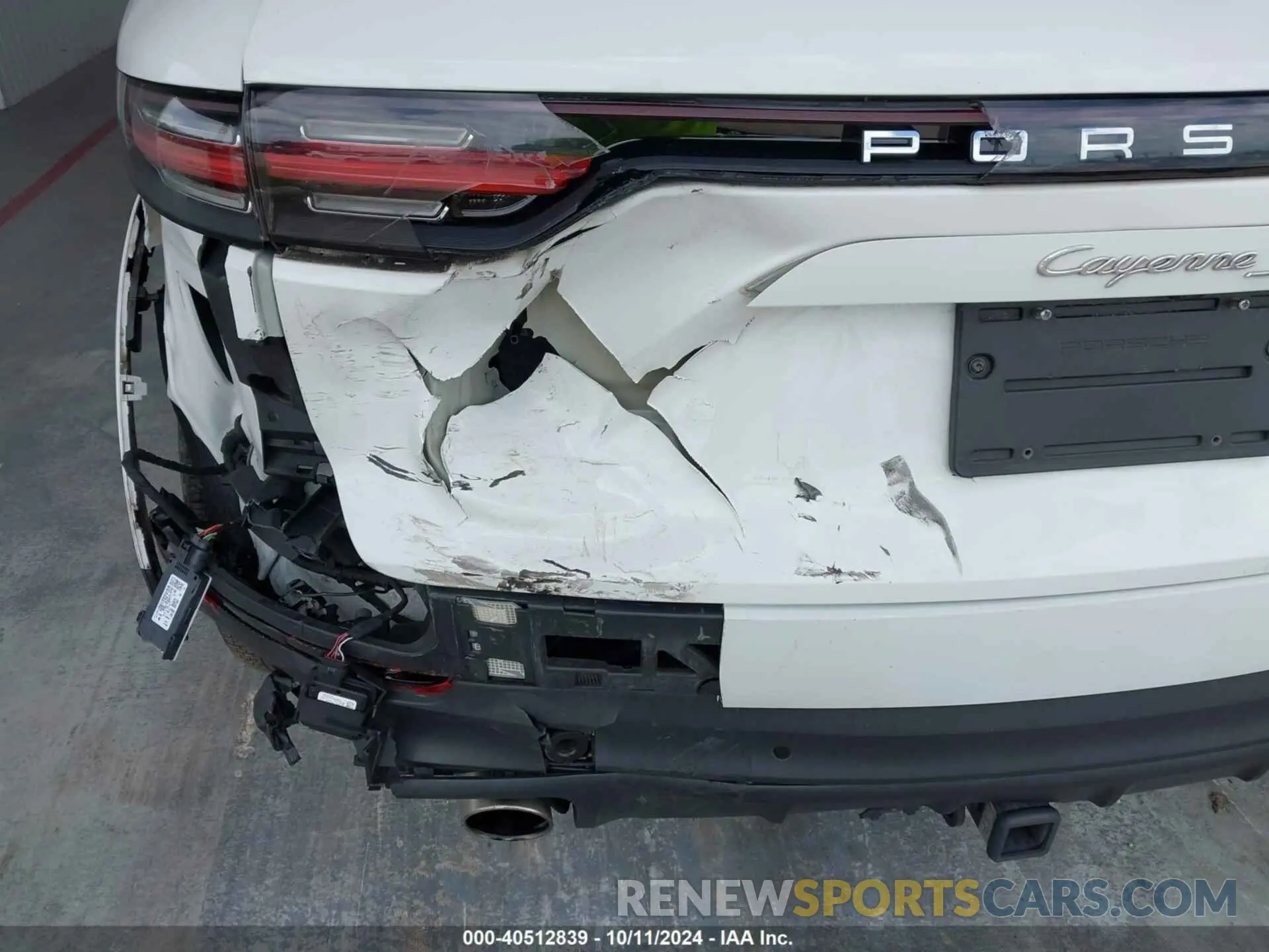 6 fotografías del automóvil dañado WP1AB2AY8KDA63985 PORSCHE CAYENNE 2019