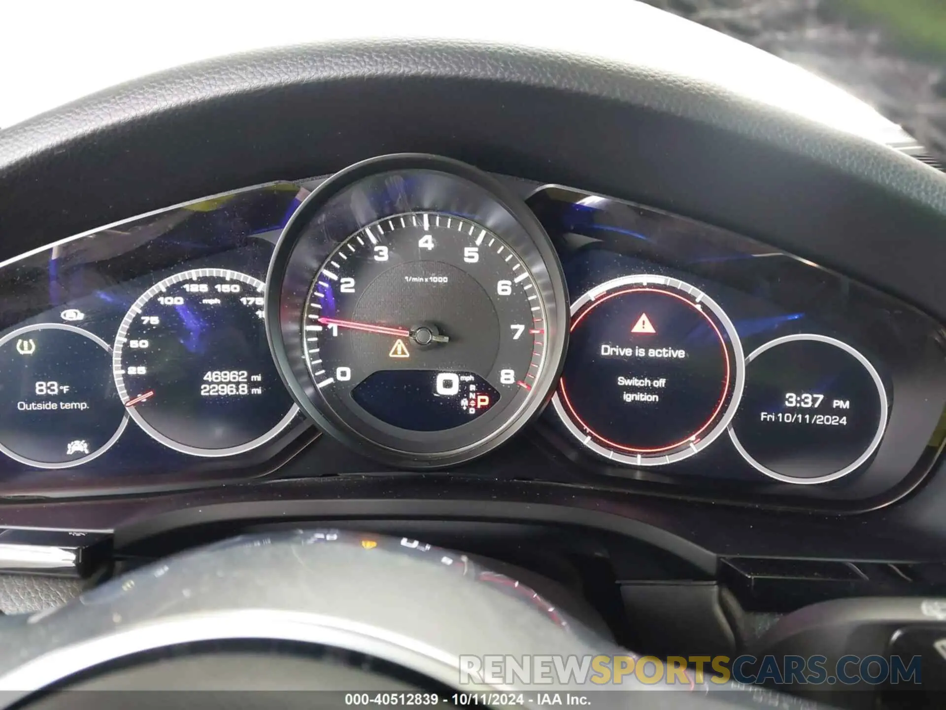 7 fotografías del automóvil dañado WP1AB2AY8KDA63985 PORSCHE CAYENNE 2019