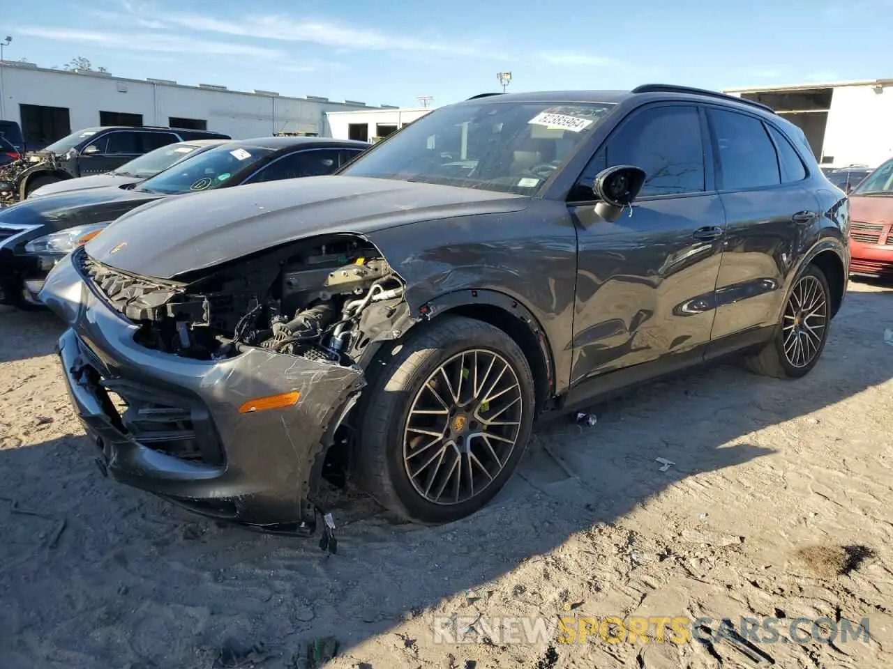 1 fotografías del automóvil dañado WP1AE2AY1KDA51233 PORSCHE CAYENNE 2019