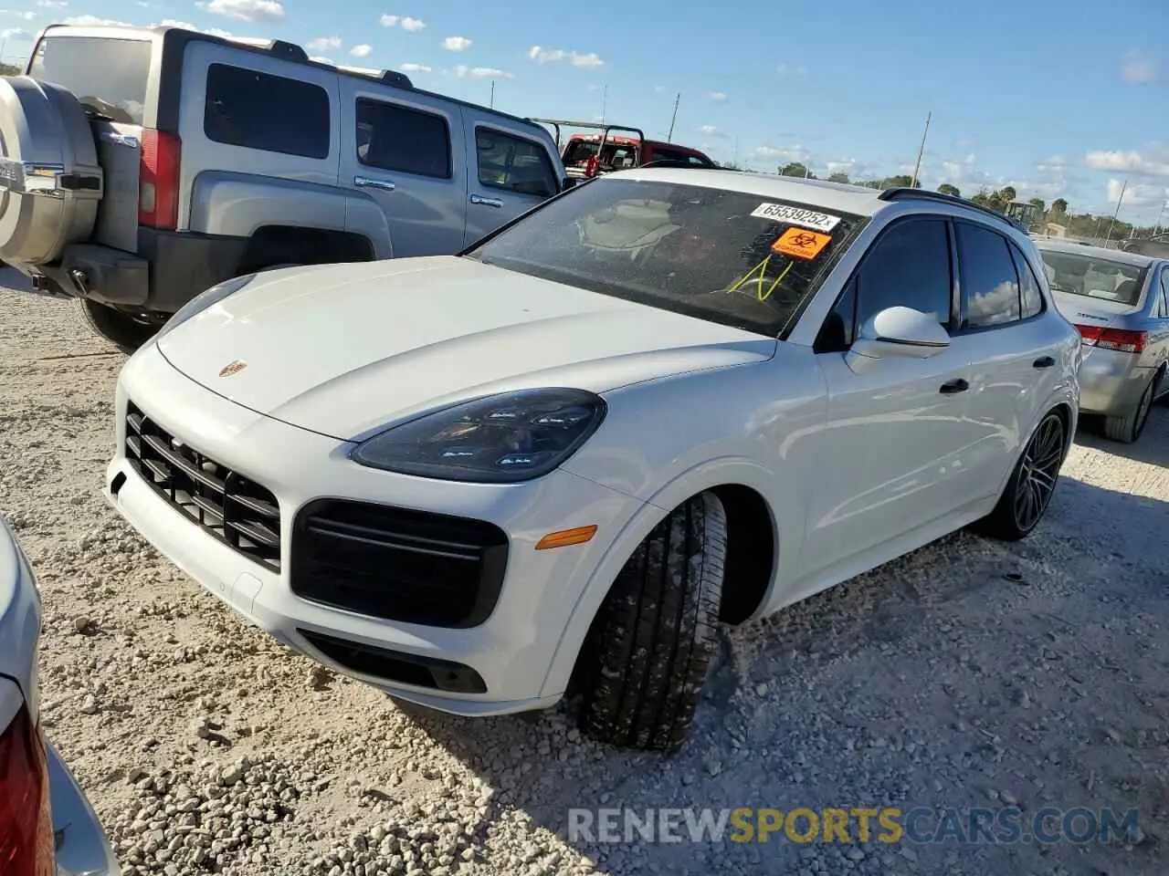 2 fotografías del automóvil dañado WP1AF2AY7KDA81141 PORSCHE CAYENNE 2019