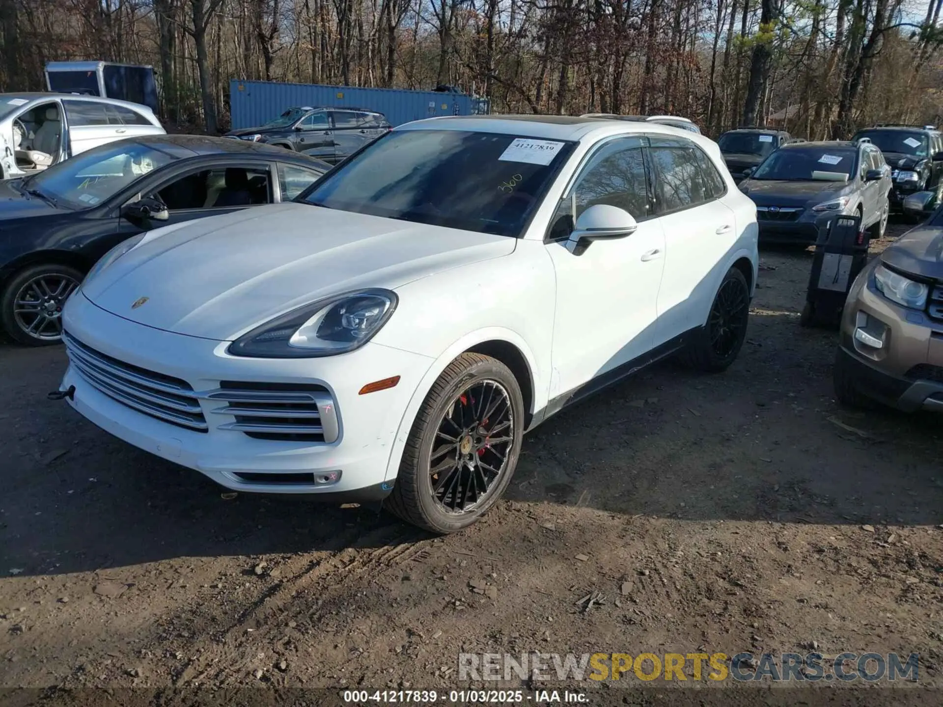 2 fotografías del automóvil dañado WP1AA2AY1LDA07925 PORSCHE CAYENNE 2020