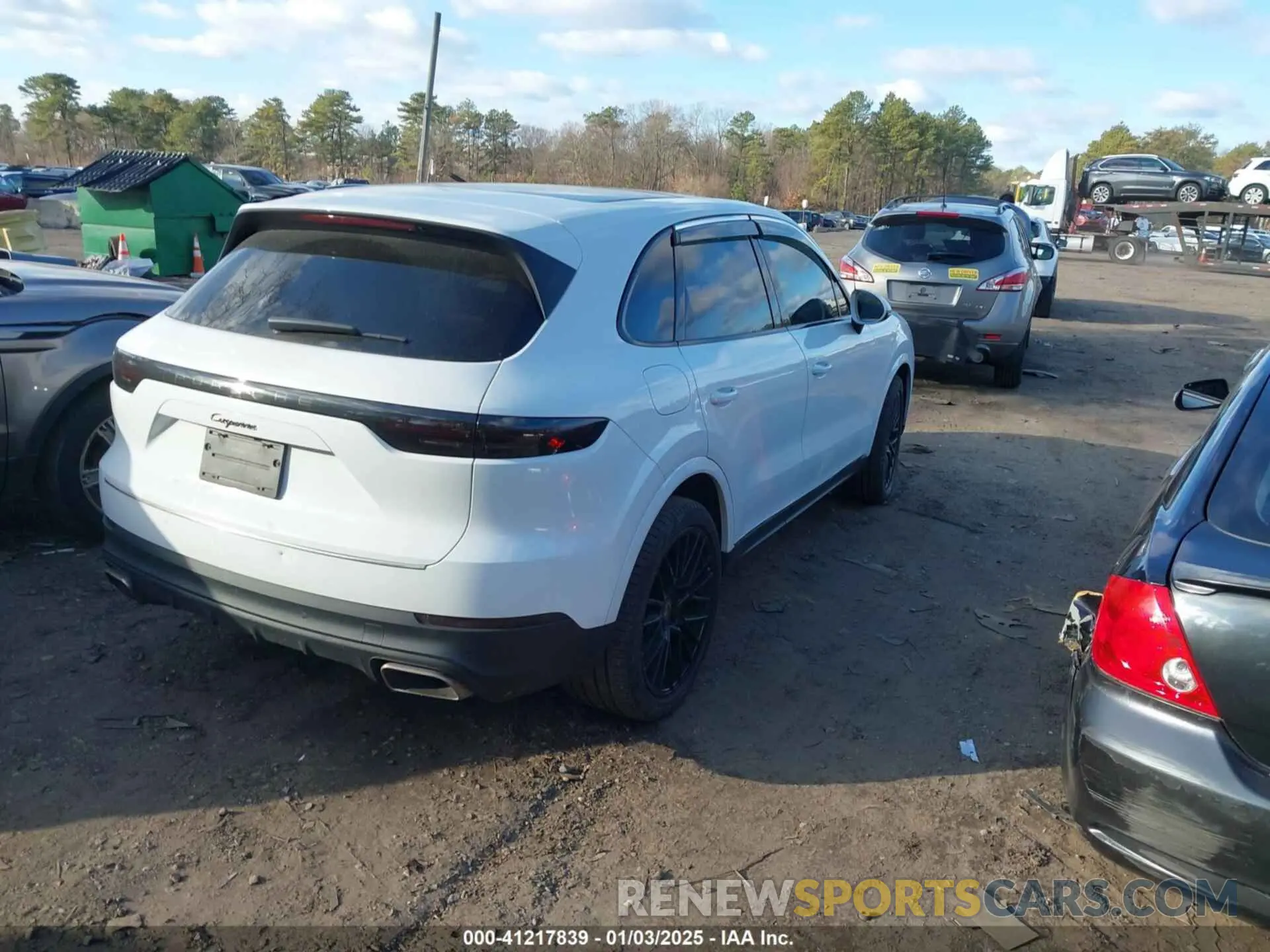 4 fotografías del automóvil dañado WP1AA2AY1LDA07925 PORSCHE CAYENNE 2020