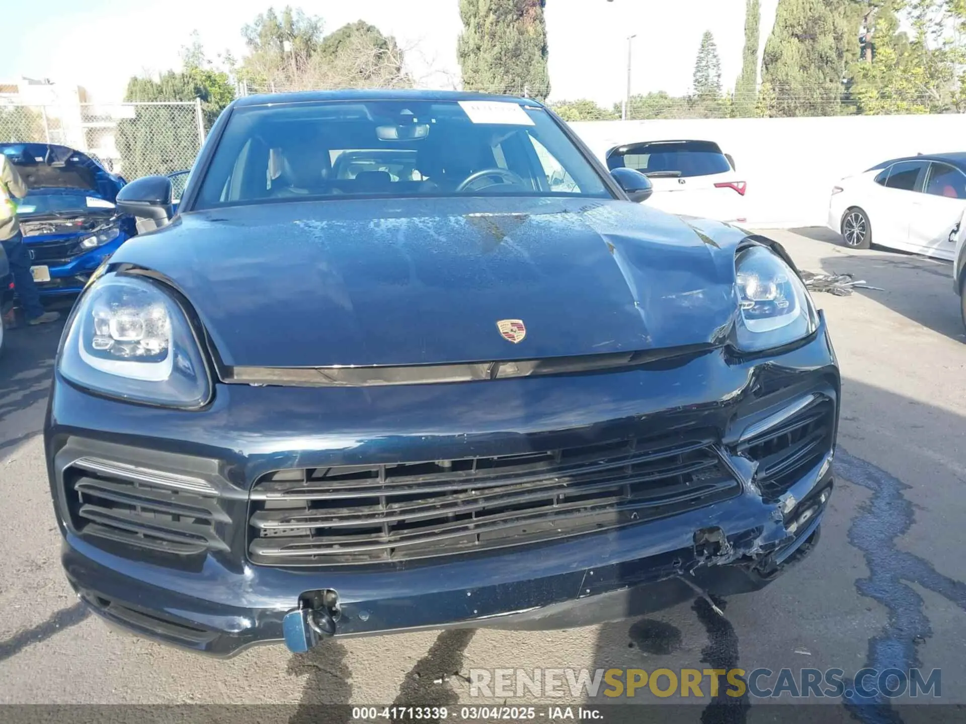 12 fotografías del automóvil dañado WP1AA2AY3LDA04136 PORSCHE CAYENNE 2020