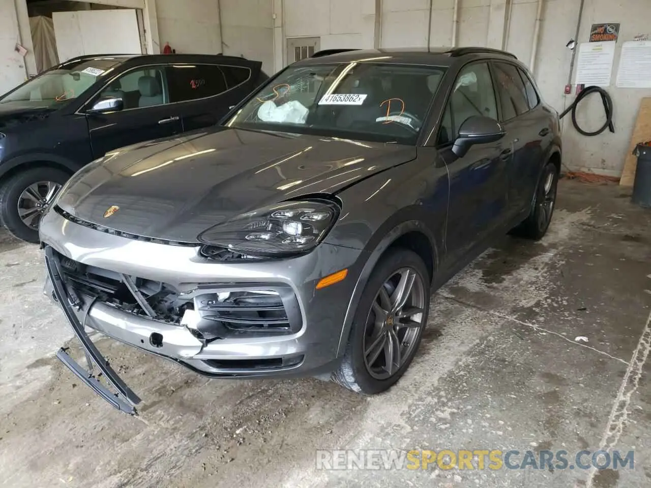 2 fotografías del automóvil dañado WP1AA2AY3LDA05741 PORSCHE CAYENNE 2020