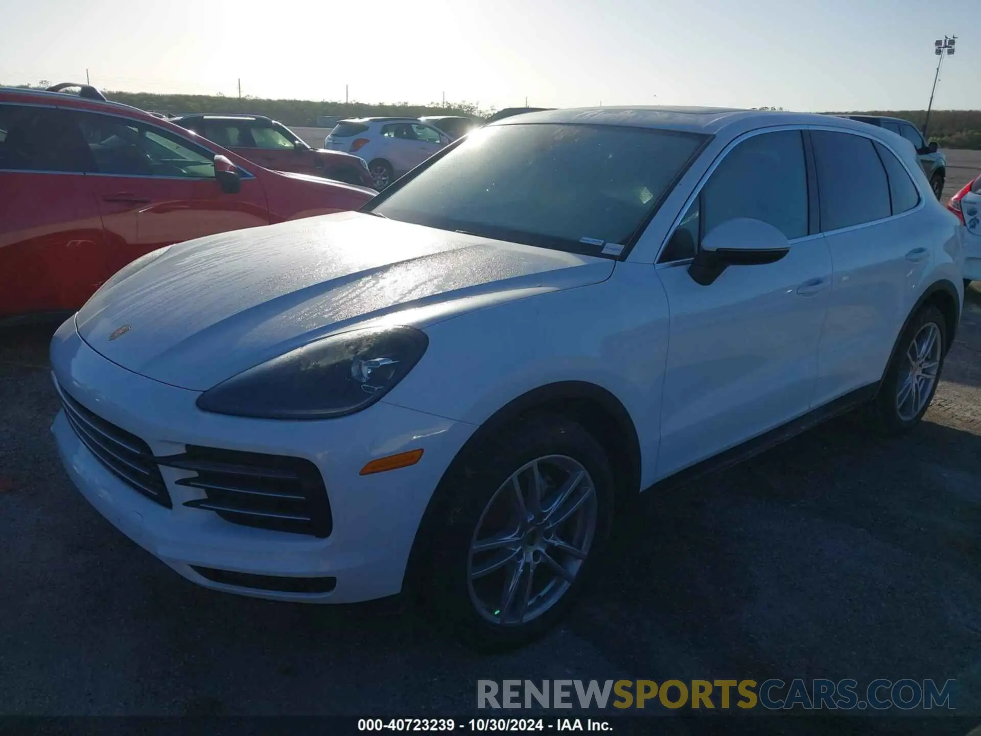 2 fotografías del automóvil dañado WP1AA2AY4LDA09071 PORSCHE CAYENNE 2020