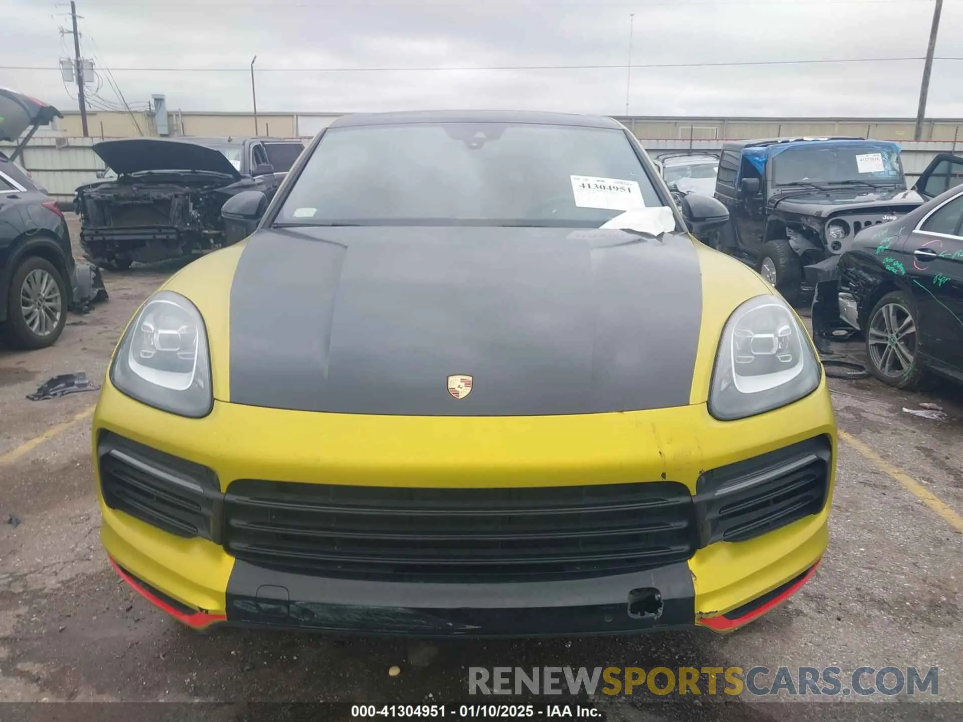 11 fotografías del automóvil dañado WP1AA2AY5LDA03828 PORSCHE CAYENNE 2020