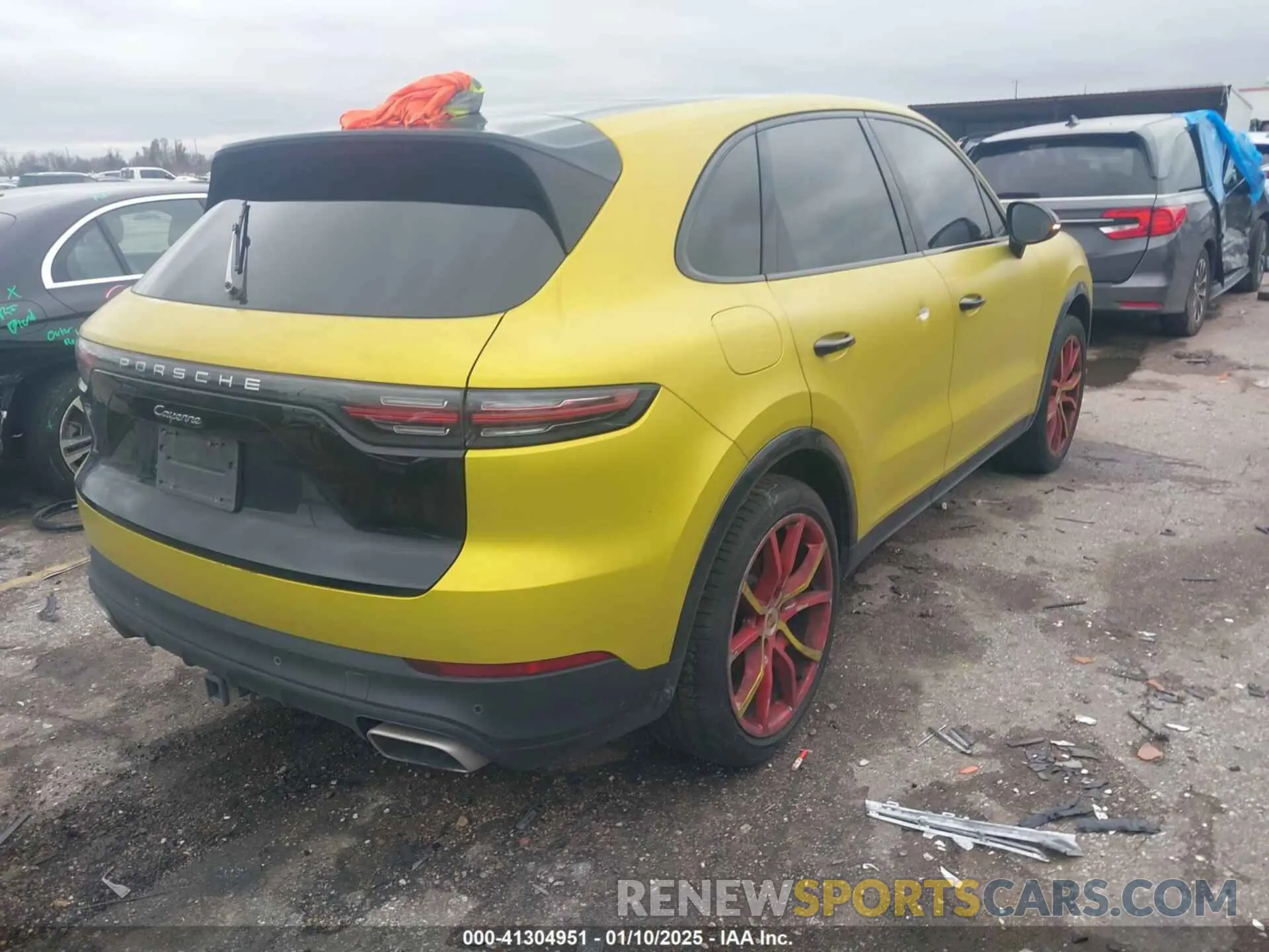 4 fotografías del automóvil dañado WP1AA2AY5LDA03828 PORSCHE CAYENNE 2020