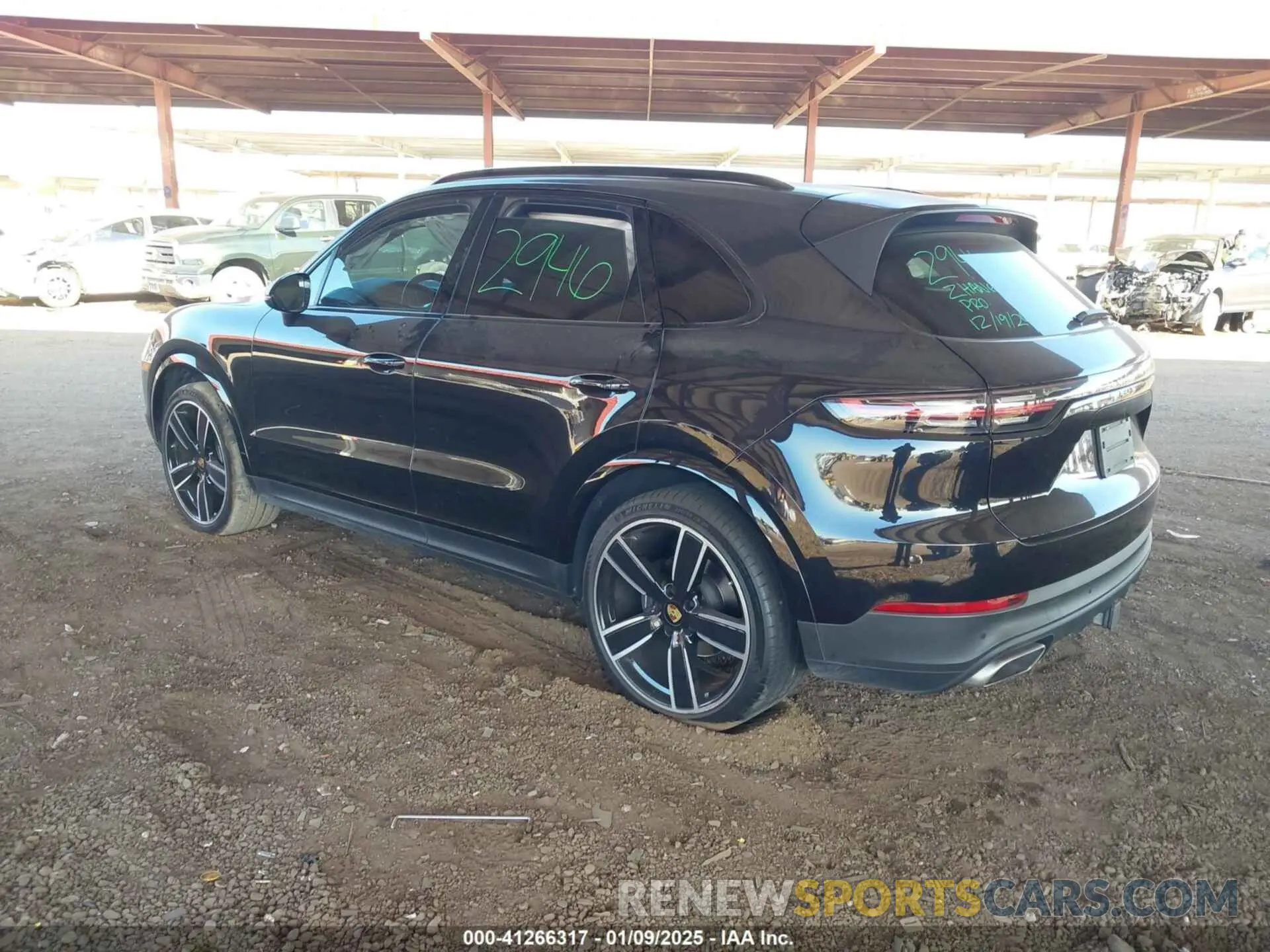 3 fotografías del automóvil dañado WP1AA2AY5LDA06521 PORSCHE CAYENNE 2020