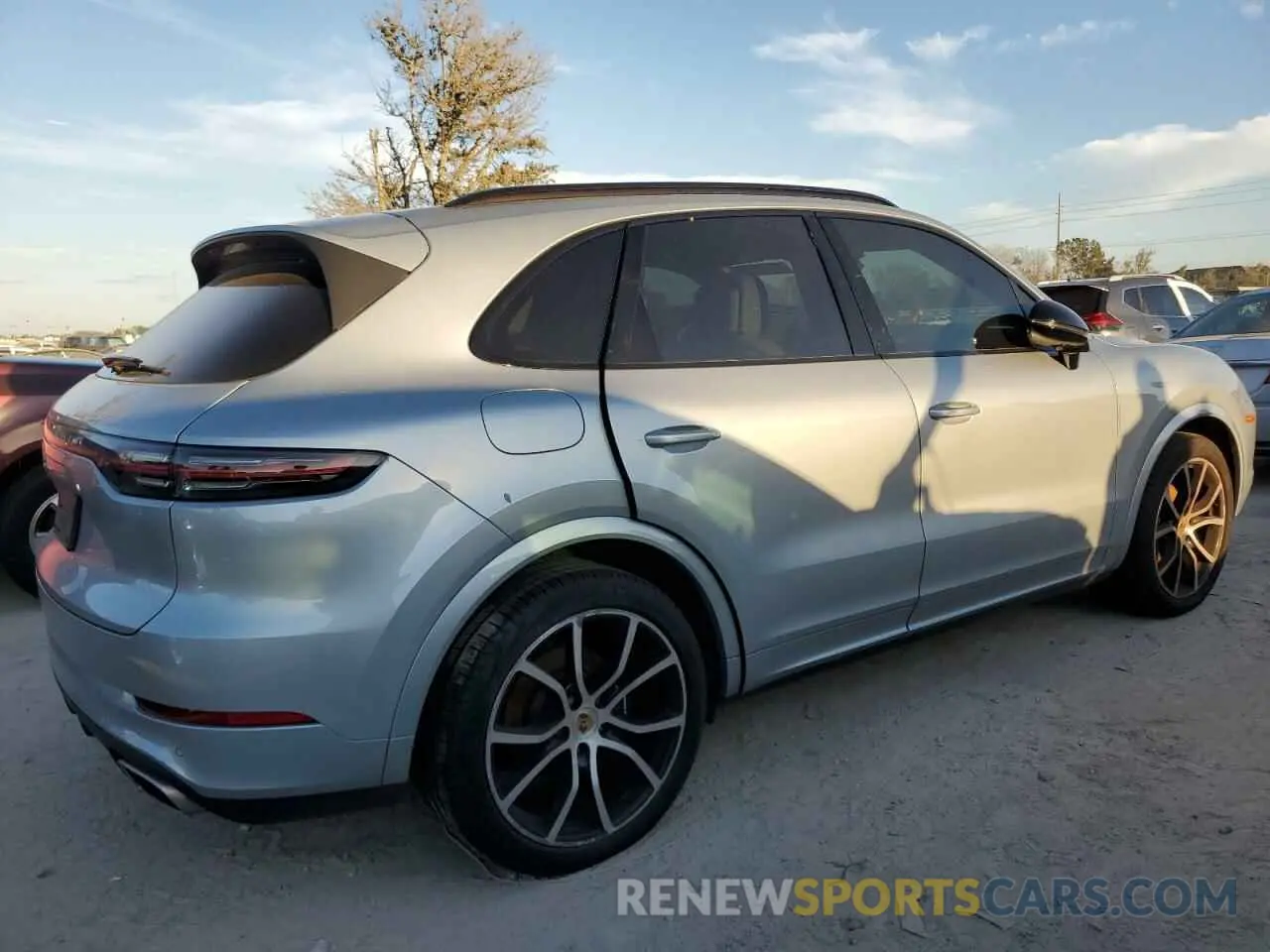3 fotografías del automóvil dañado WP1AA2AY6LDA09900 PORSCHE CAYENNE 2020