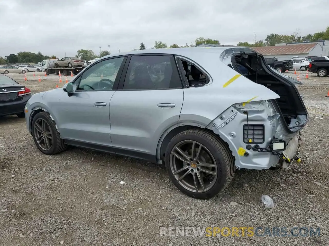 2 fotografías del automóvil dañado WP1AB2AY8LDA27666 PORSCHE CAYENNE 2020