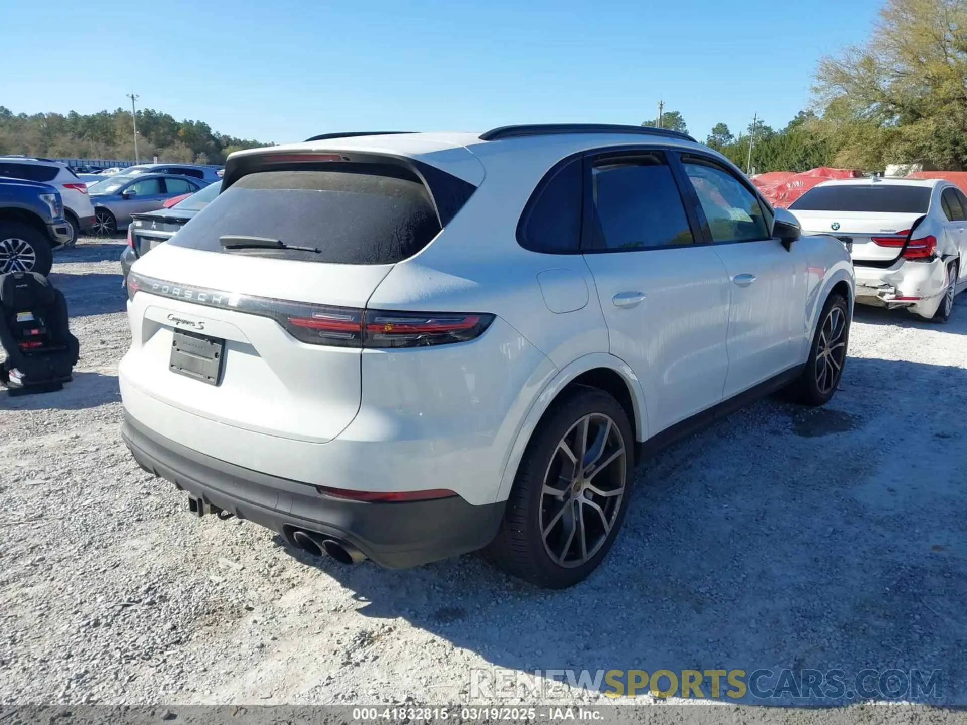 4 fotografías del automóvil dañado WP1AB2AY9LDA28759 PORSCHE CAYENNE 2020