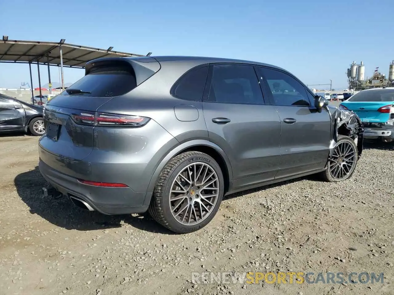 3 fotografías del automóvil dañado WP1AE2AY8LDA22202 PORSCHE CAYENNE 2020
