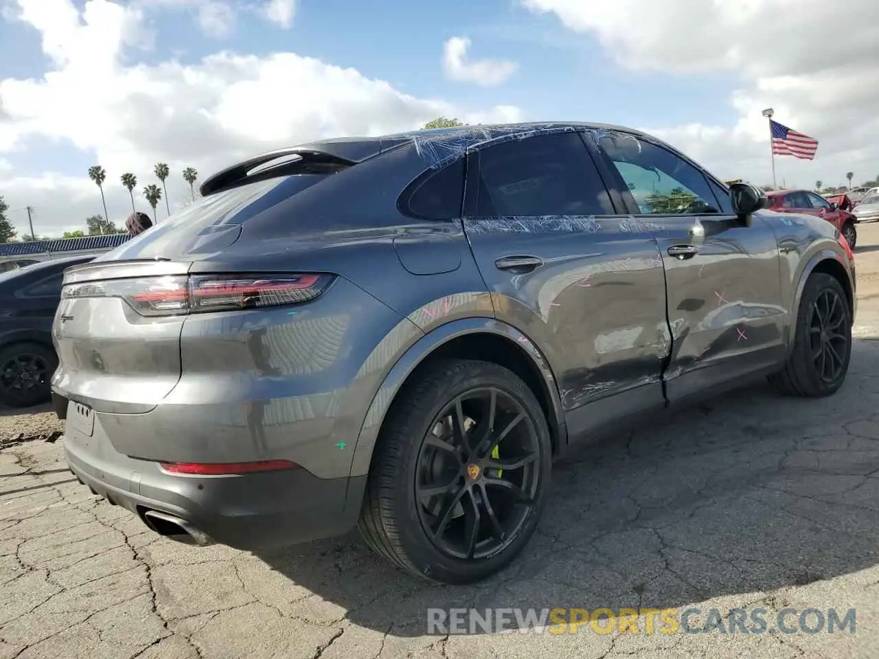 3 fotografías del automóvil dañado WP1BE2AY3LDA55144 PORSCHE CAYENNE 2020
