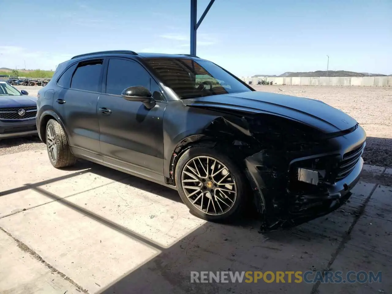 4 fotografías del automóvil dañado WP1AA2AY0MDA05827 PORSCHE CAYENNE 2021