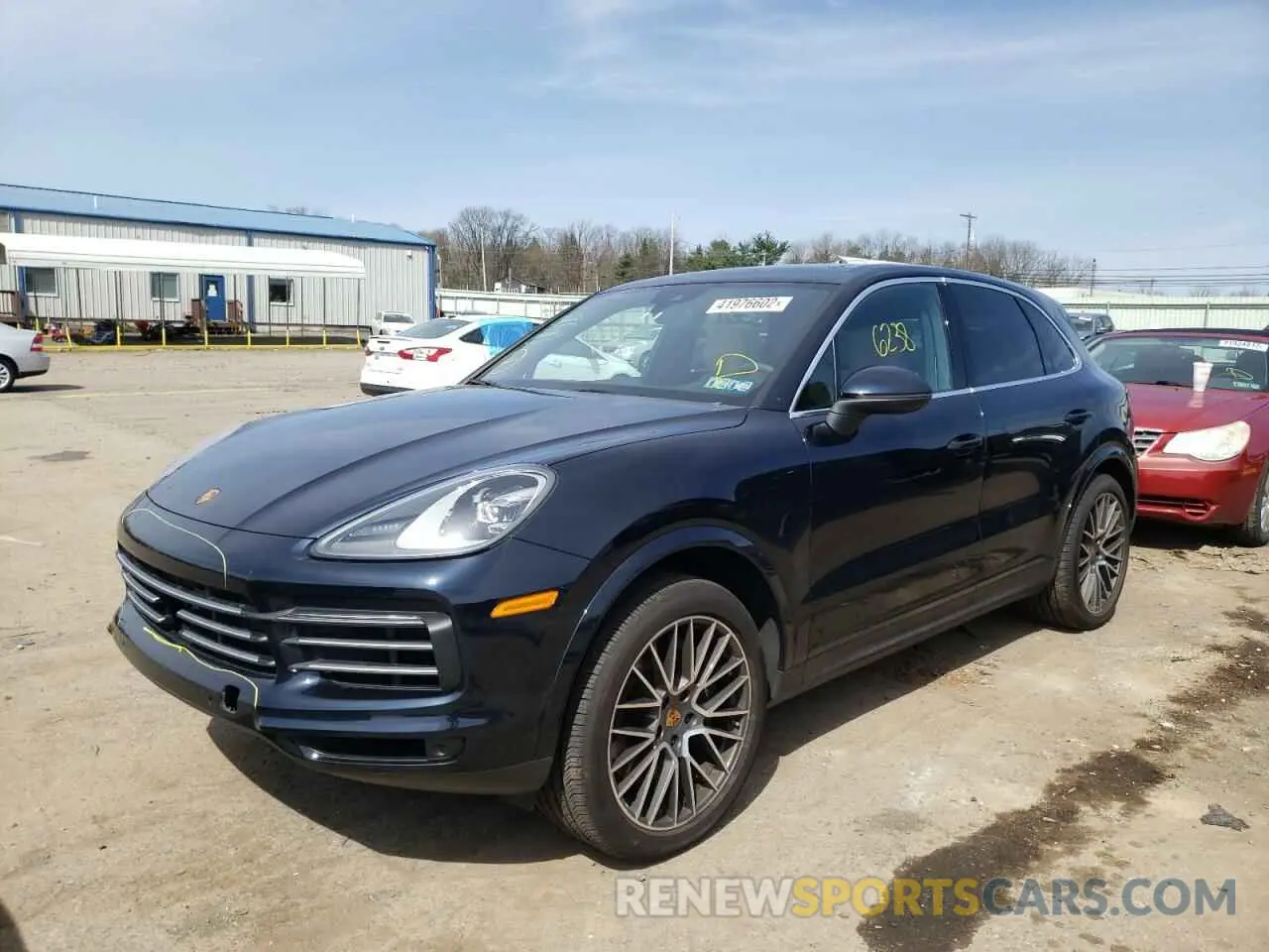 2 fotografías del automóvil dañado WP1AA2AY1MDA09417 PORSCHE CAYENNE 2021
