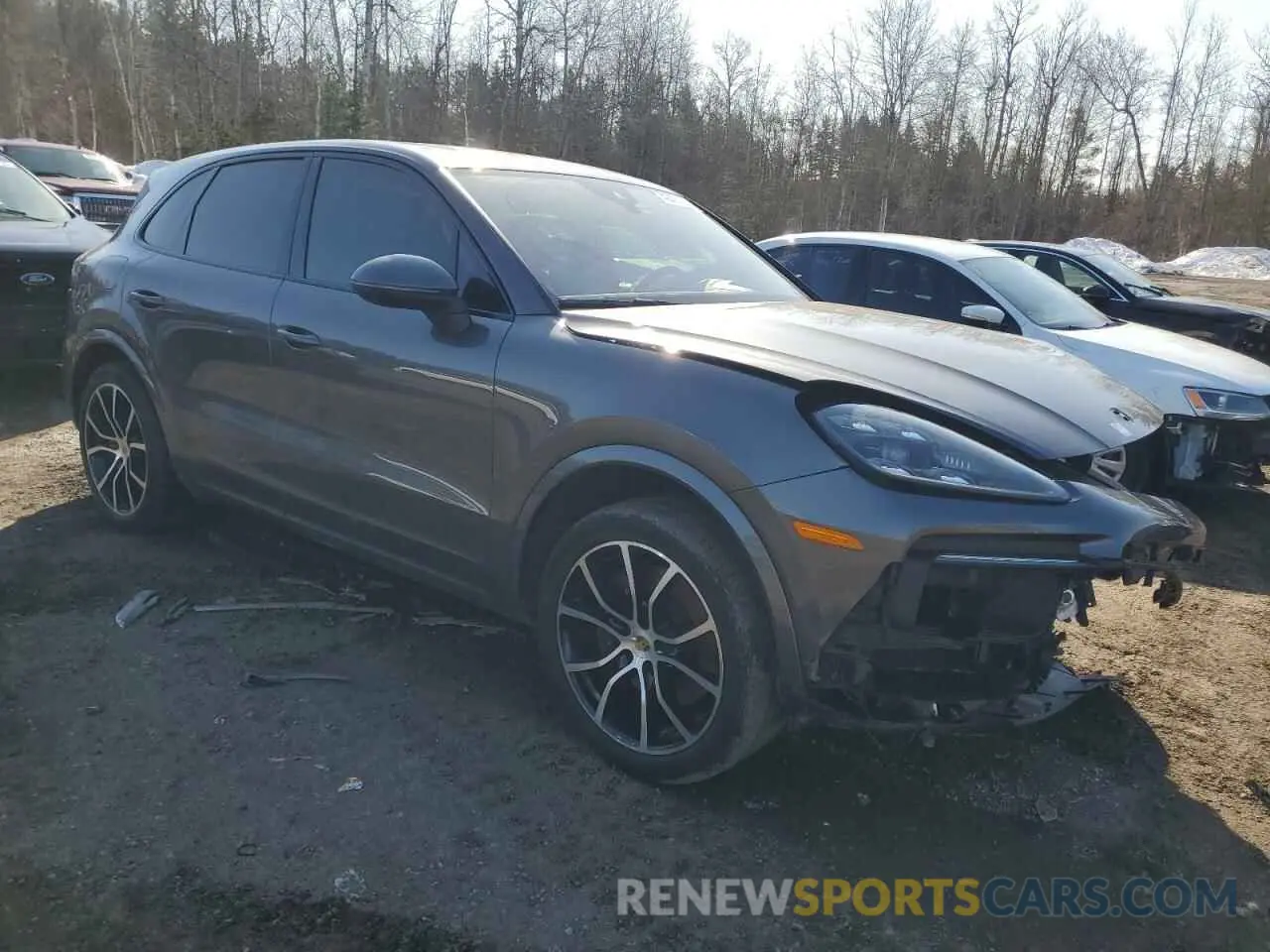 4 fotografías del automóvil dañado WP1AA2AY1MDA10213 PORSCHE CAYENNE 2021