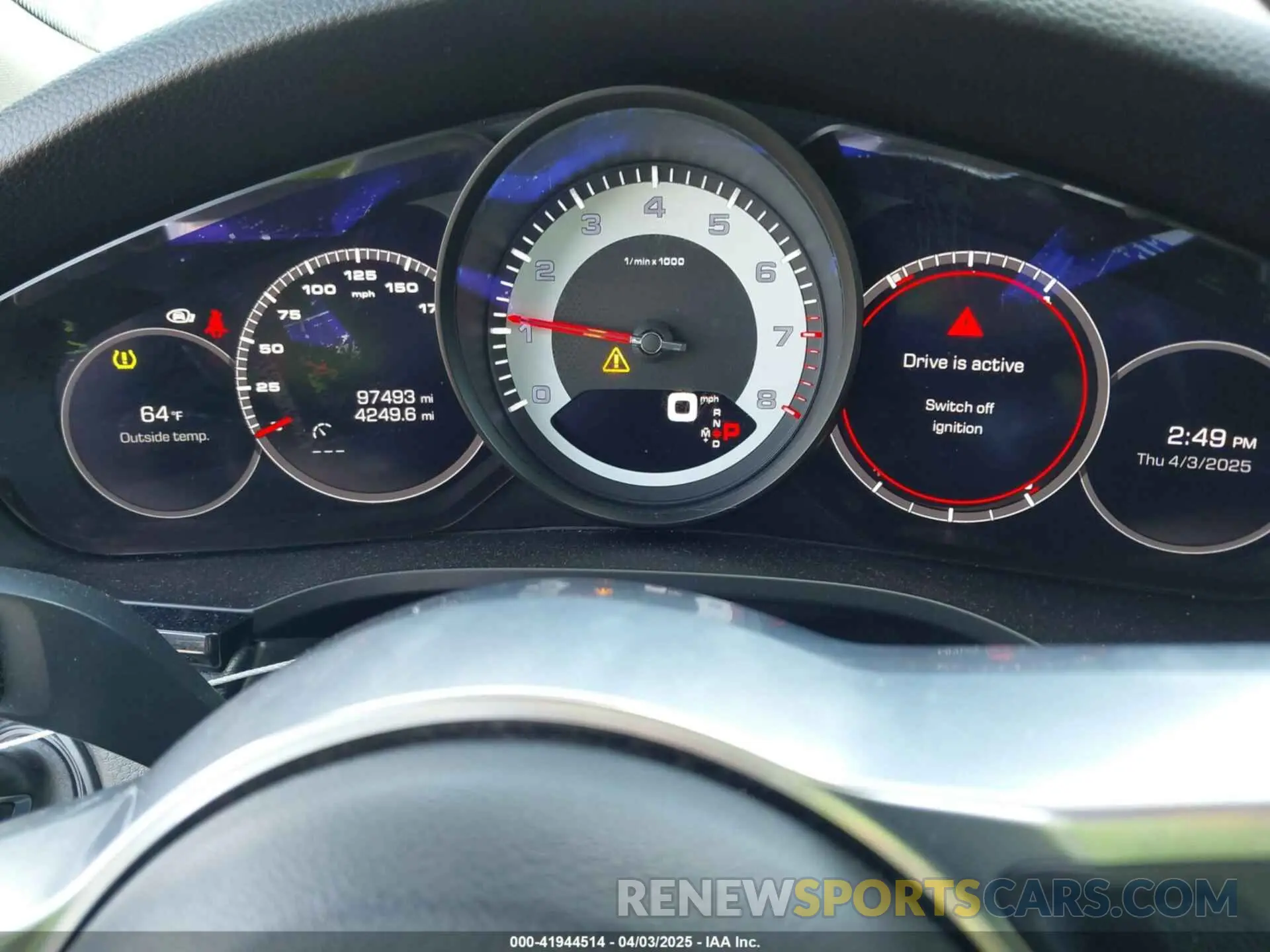7 fotografías del automóvil dañado WP1AA2AY2MDA02749 PORSCHE CAYENNE 2021