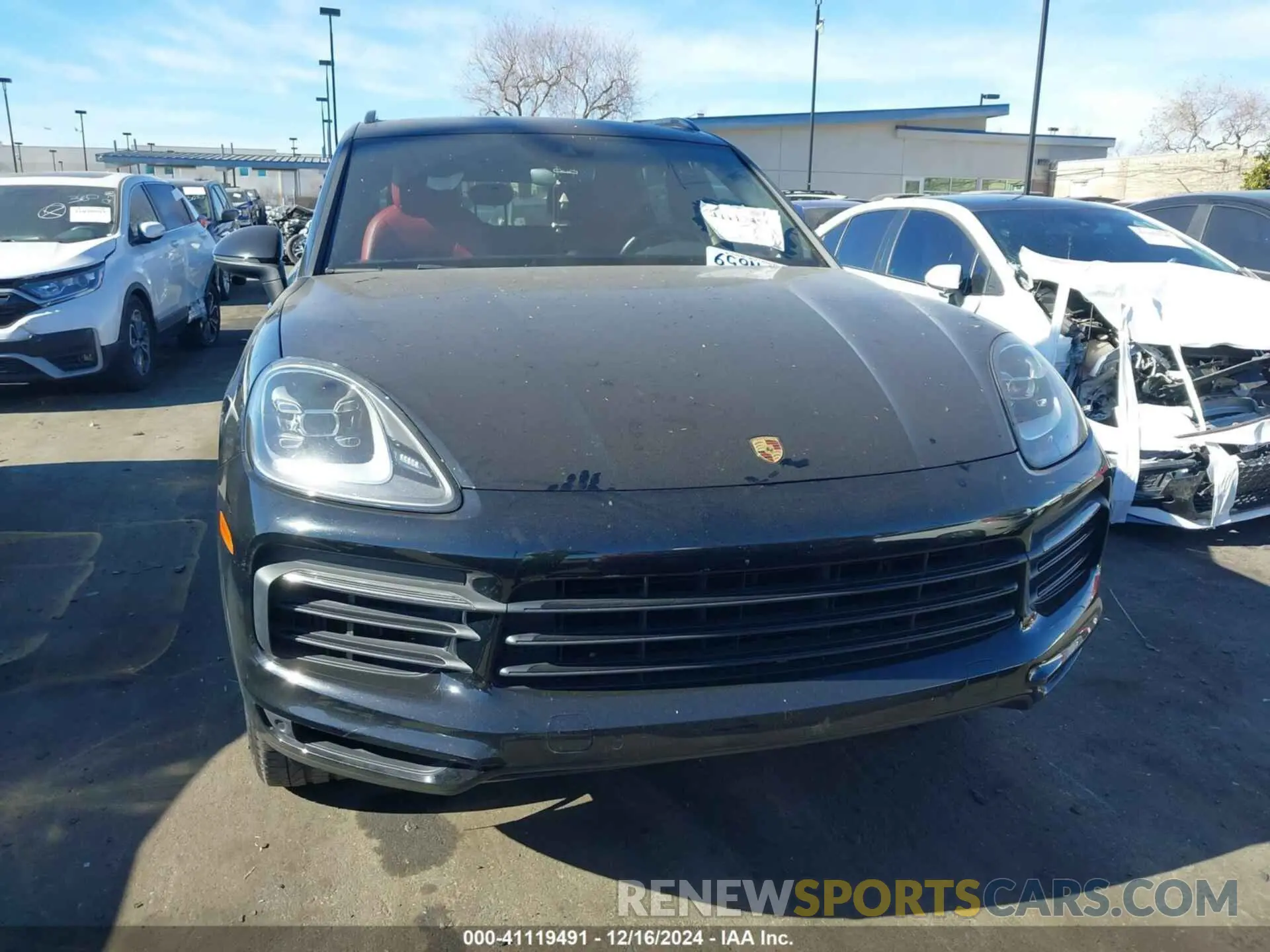 12 fotografías del automóvil dañado WP1AA2AY2MDA03657 PORSCHE CAYENNE 2021