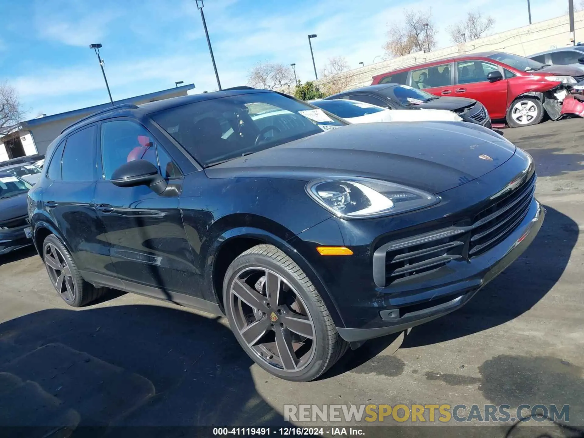 13 fotografías del automóvil dañado WP1AA2AY2MDA03657 PORSCHE CAYENNE 2021