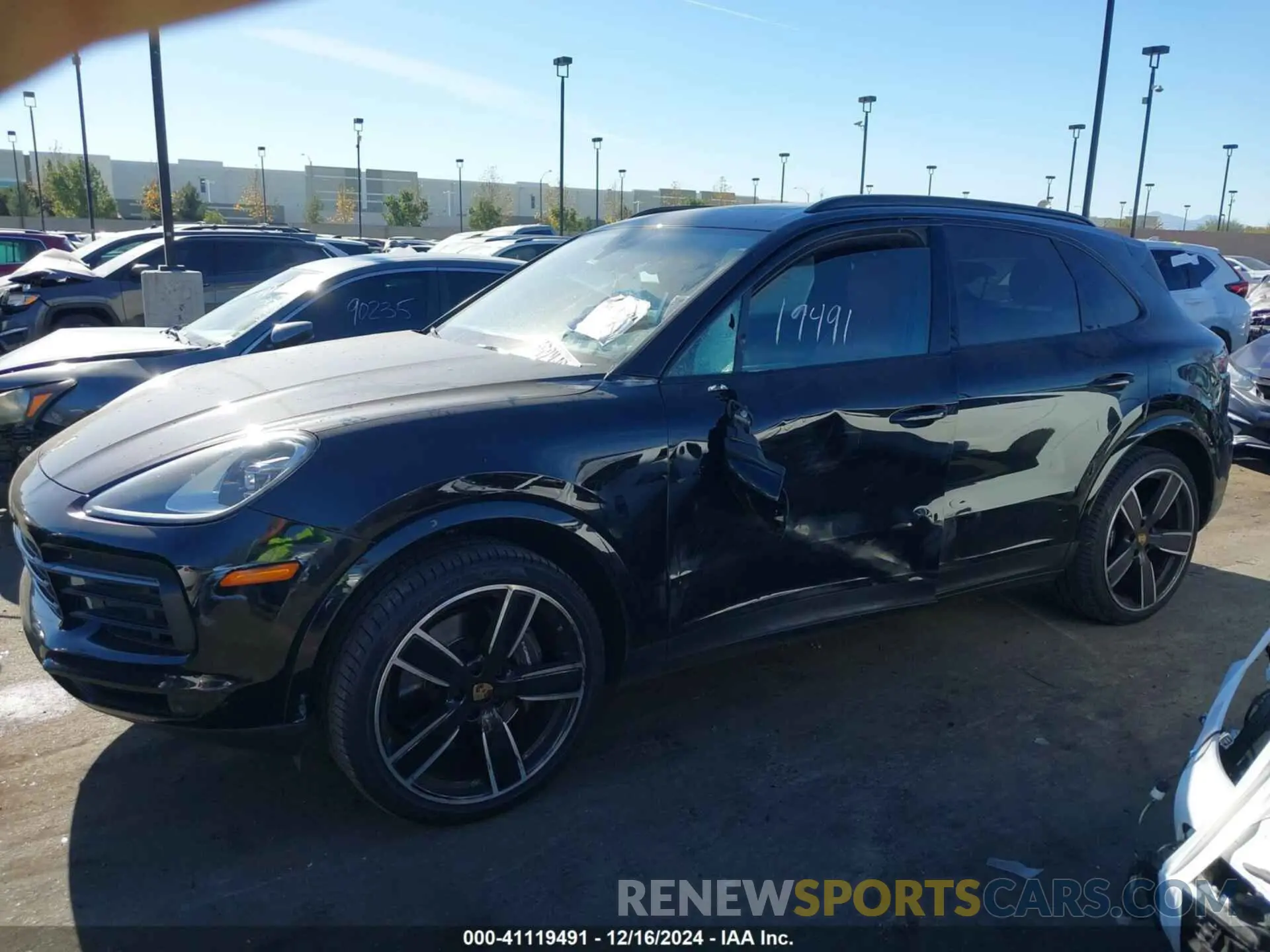 6 fotografías del automóvil dañado WP1AA2AY2MDA03657 PORSCHE CAYENNE 2021