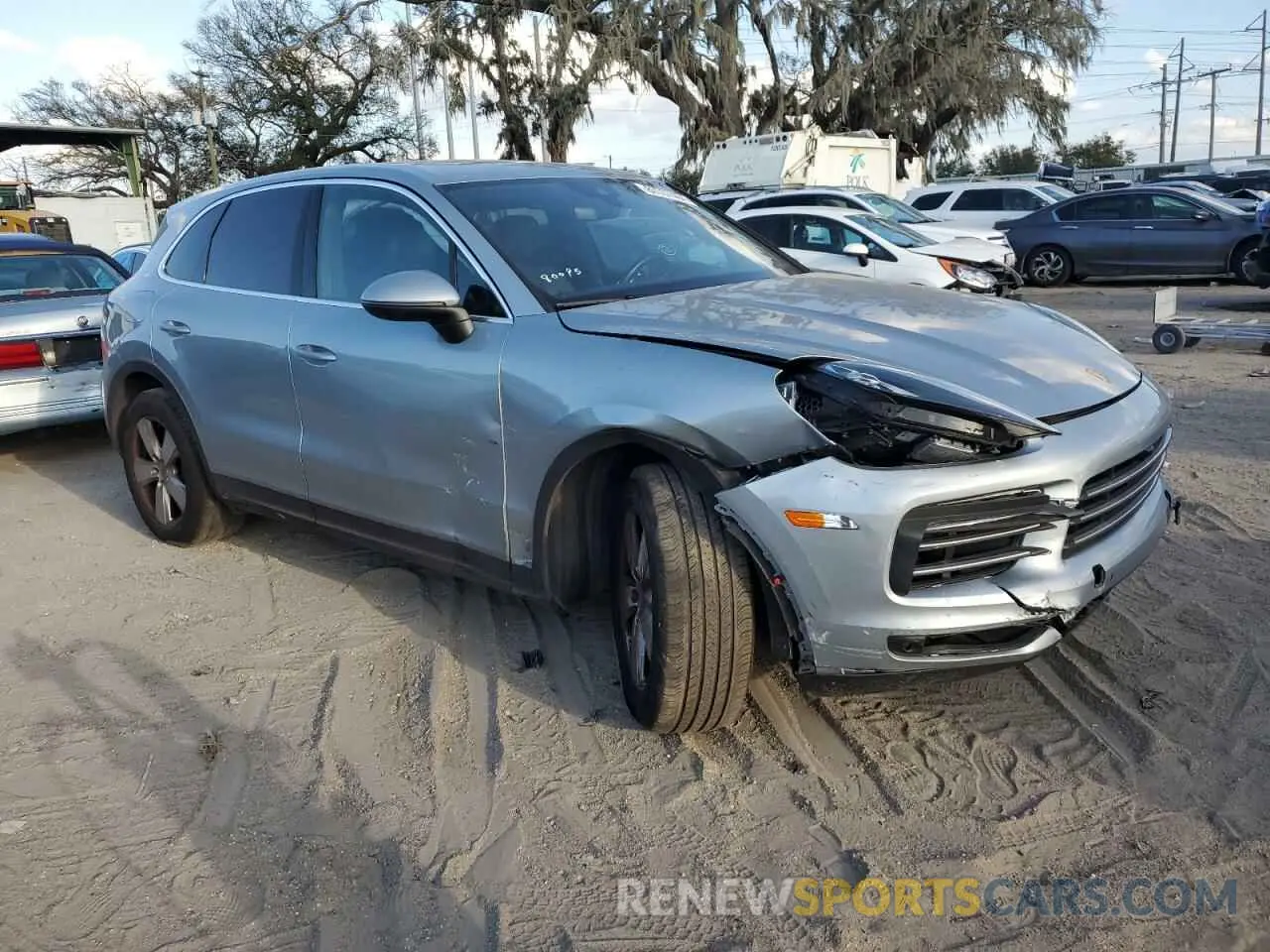 4 fotografías del automóvil dañado WP1AA2AY2MDA08115 PORSCHE CAYENNE 2021