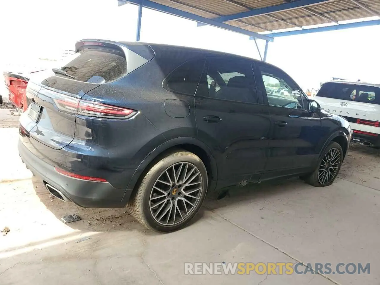 3 fotografías del automóvil dañado WP1AA2AY2MDA09149 PORSCHE CAYENNE 2021