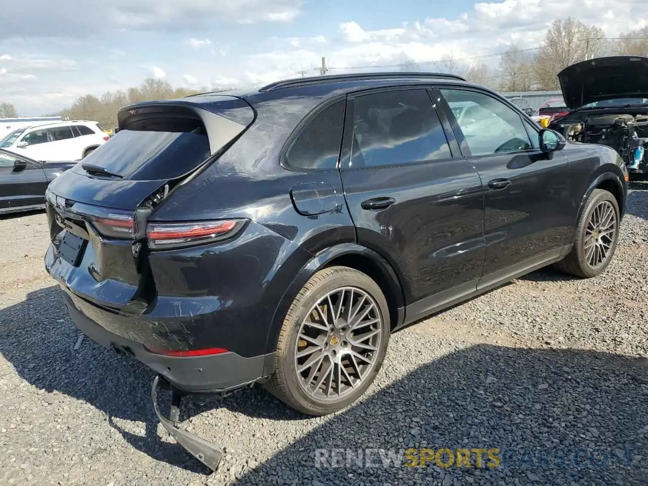 3 fotografías del automóvil dañado WP1AA2AY6MDA05024 PORSCHE CAYENNE 2021