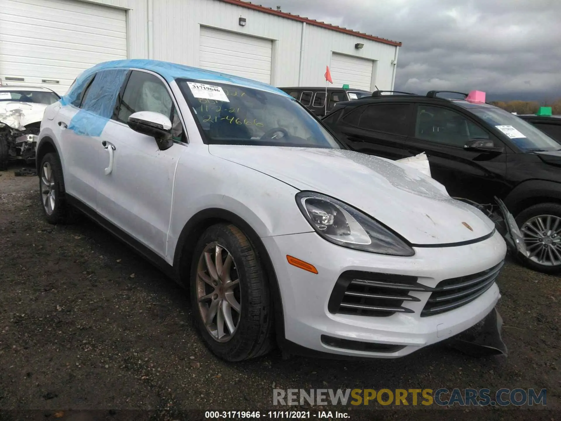 1 fotografías del automóvil dañado WP1AA2AY8MDA07227 PORSCHE CAYENNE 2021
