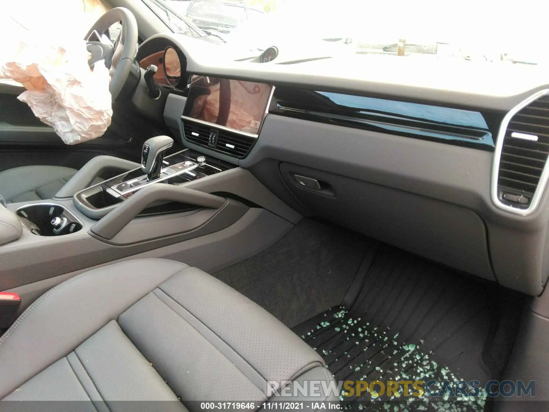 5 fotografías del automóvil dañado WP1AA2AY8MDA07227 PORSCHE CAYENNE 2021