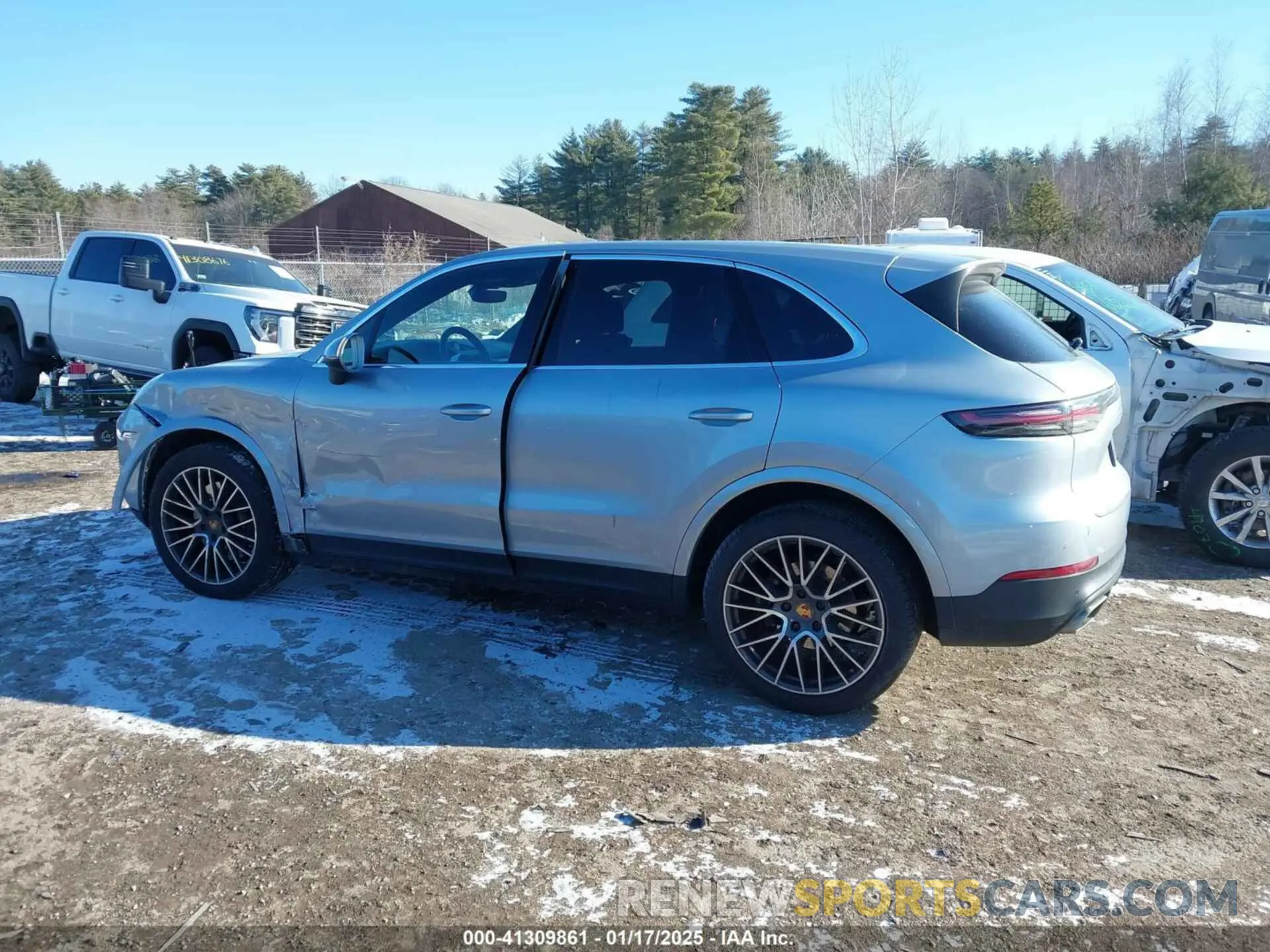 14 fotografías del automóvil dañado WP1AA2AY9MDA05552 PORSCHE CAYENNE 2021