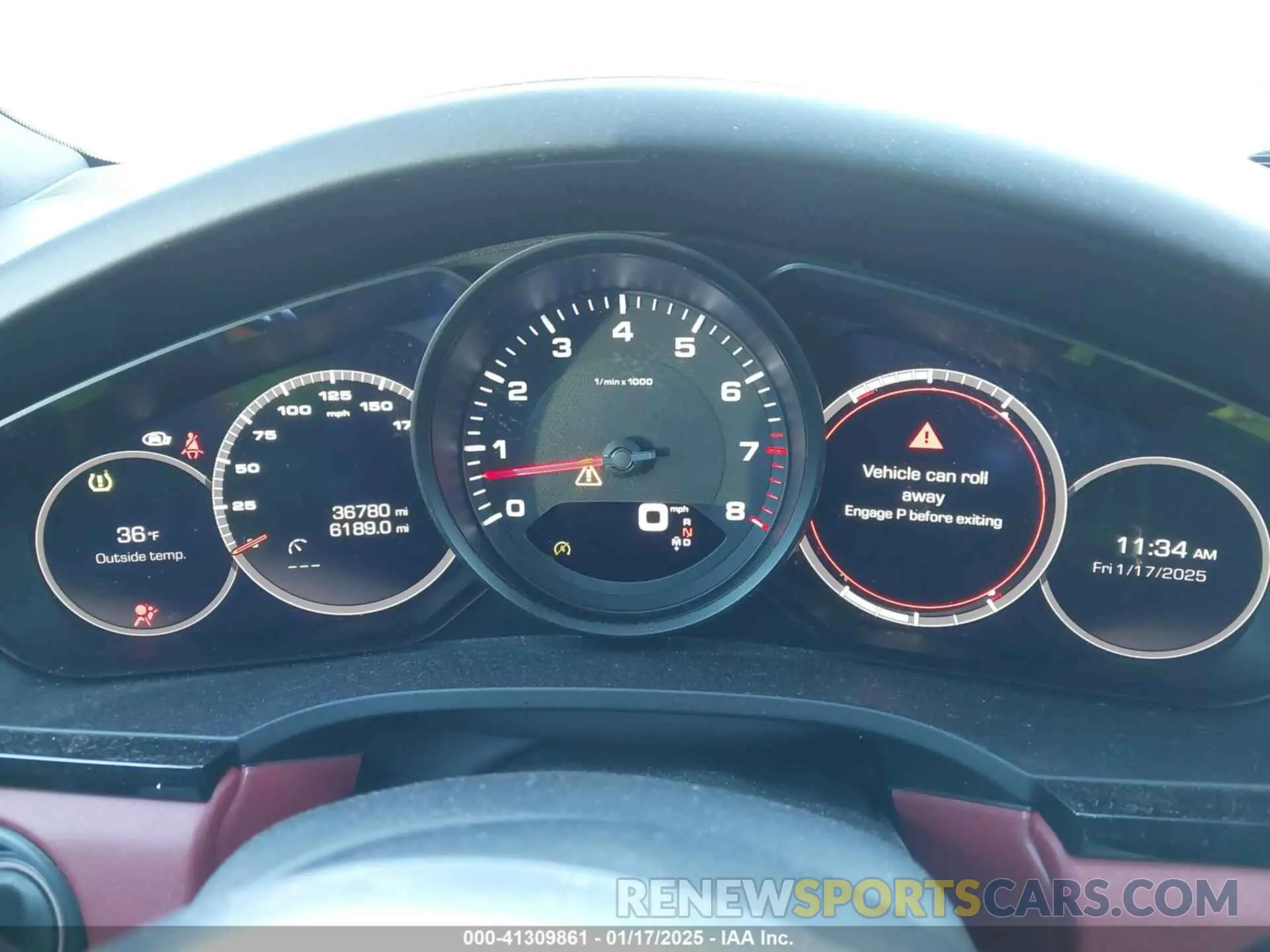 7 fotografías del automóvil dañado WP1AA2AY9MDA05552 PORSCHE CAYENNE 2021