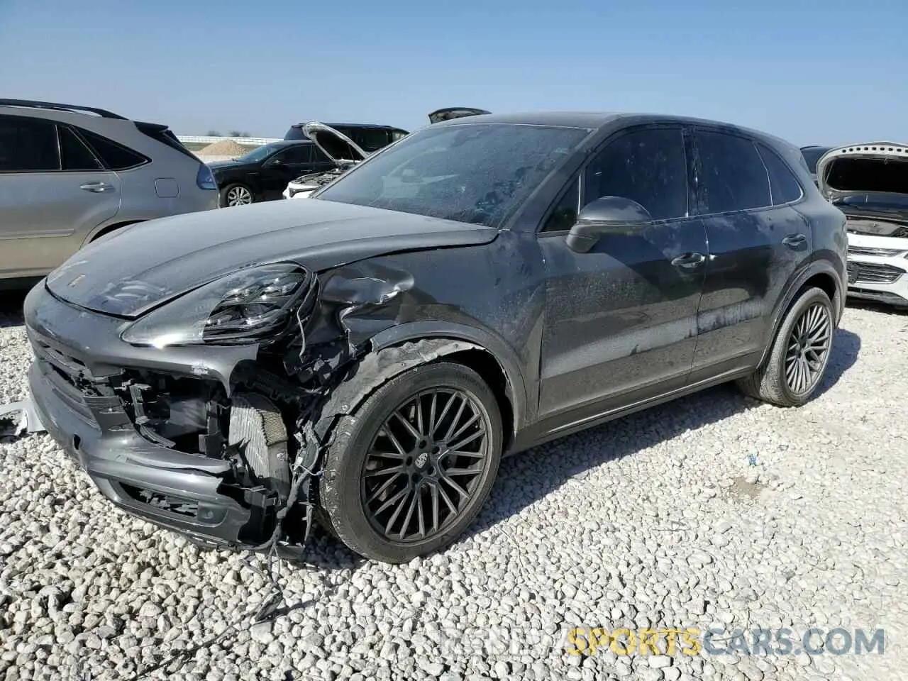 1 fotografías del automóvil dañado WP1AB2AY0MDA28683 PORSCHE CAYENNE 2021