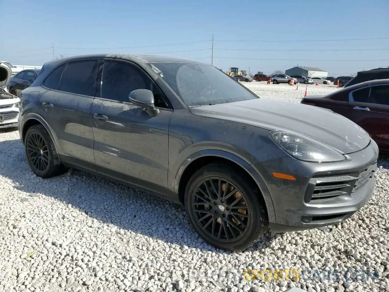 4 fotografías del automóvil dañado WP1AB2AY0MDA28683 PORSCHE CAYENNE 2021