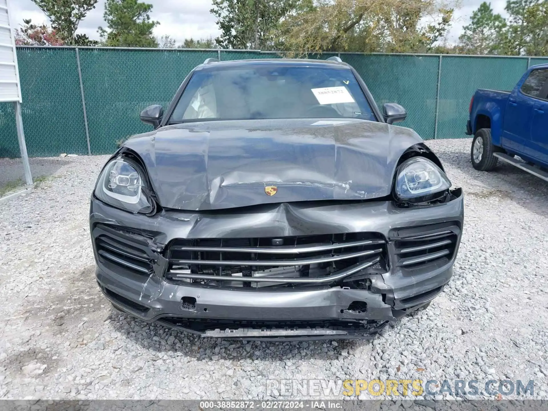 12 fotografías del automóvil dañado WP1AB2AY3MDA28807 PORSCHE CAYENNE 2021