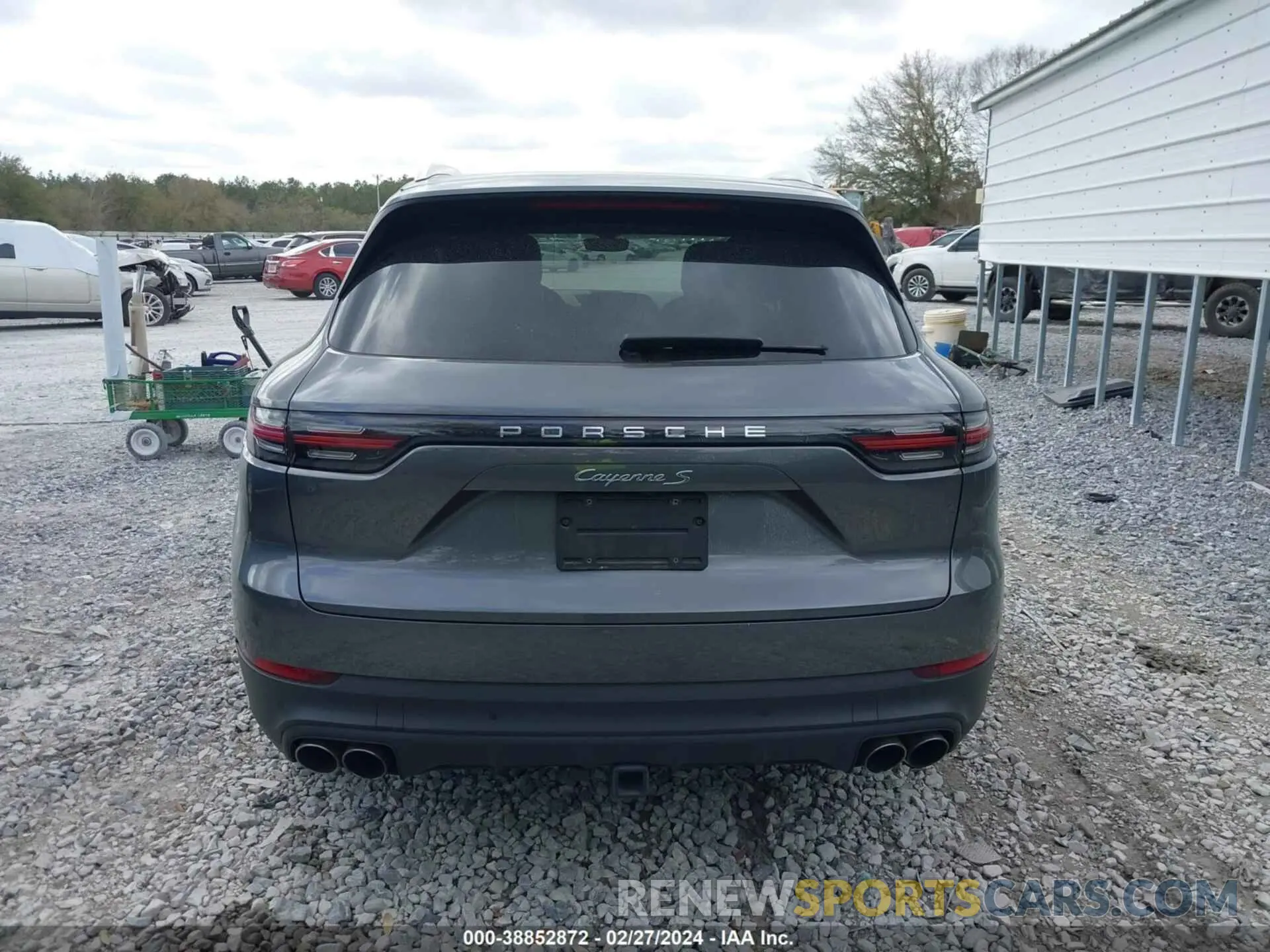 16 fotografías del automóvil dañado WP1AB2AY3MDA28807 PORSCHE CAYENNE 2021