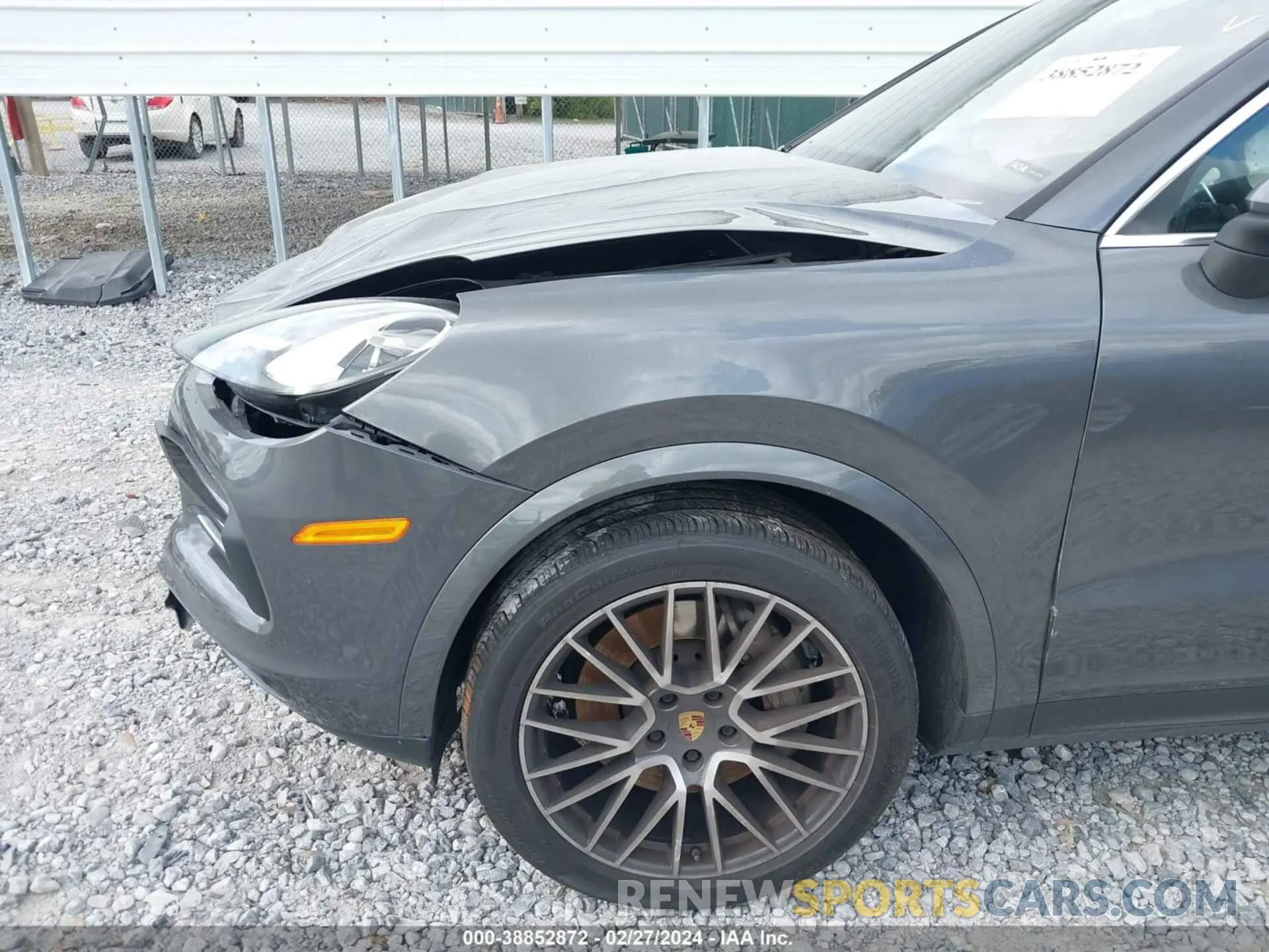 17 fotografías del automóvil dañado WP1AB2AY3MDA28807 PORSCHE CAYENNE 2021