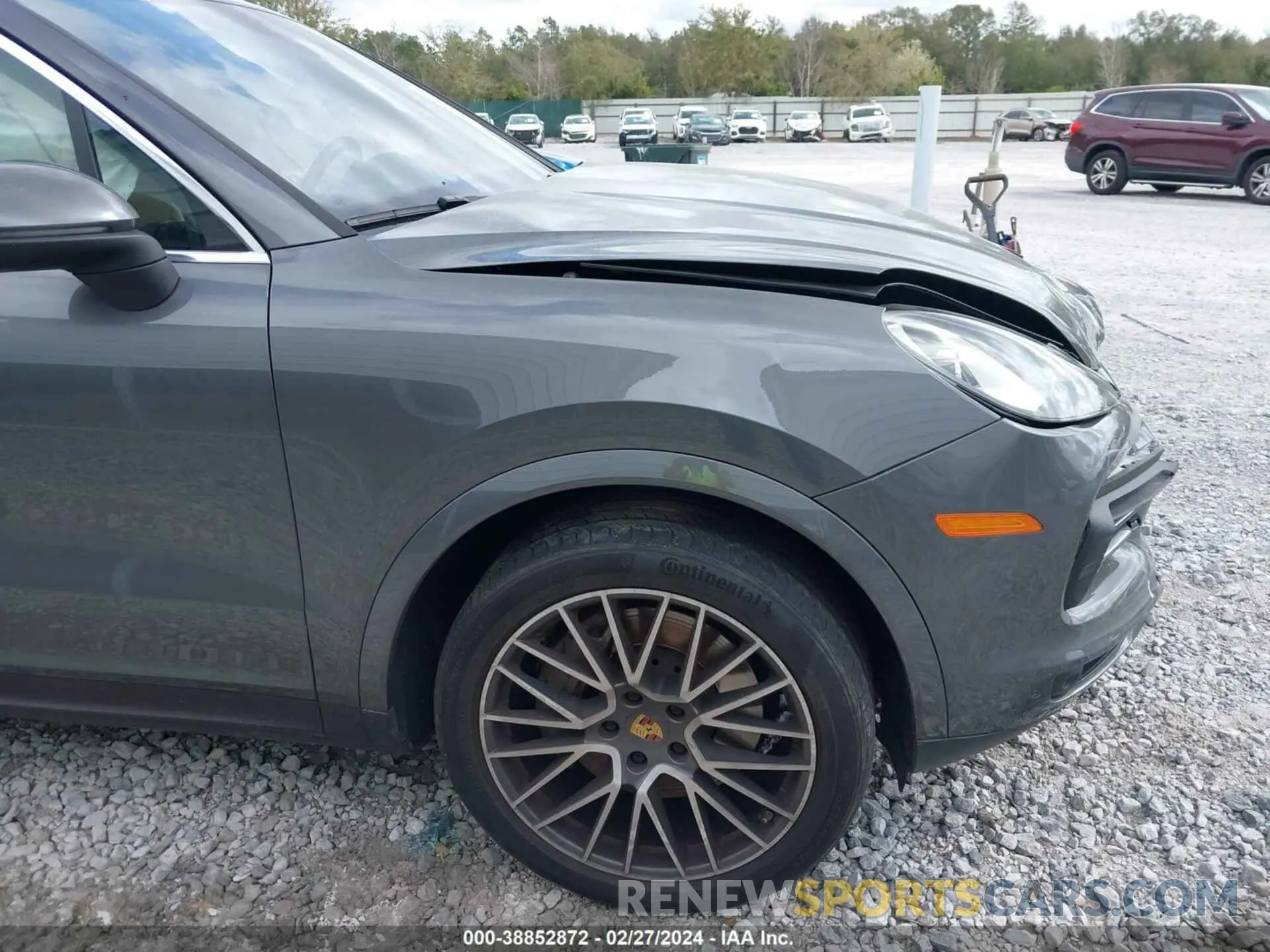 18 fotografías del automóvil dañado WP1AB2AY3MDA28807 PORSCHE CAYENNE 2021