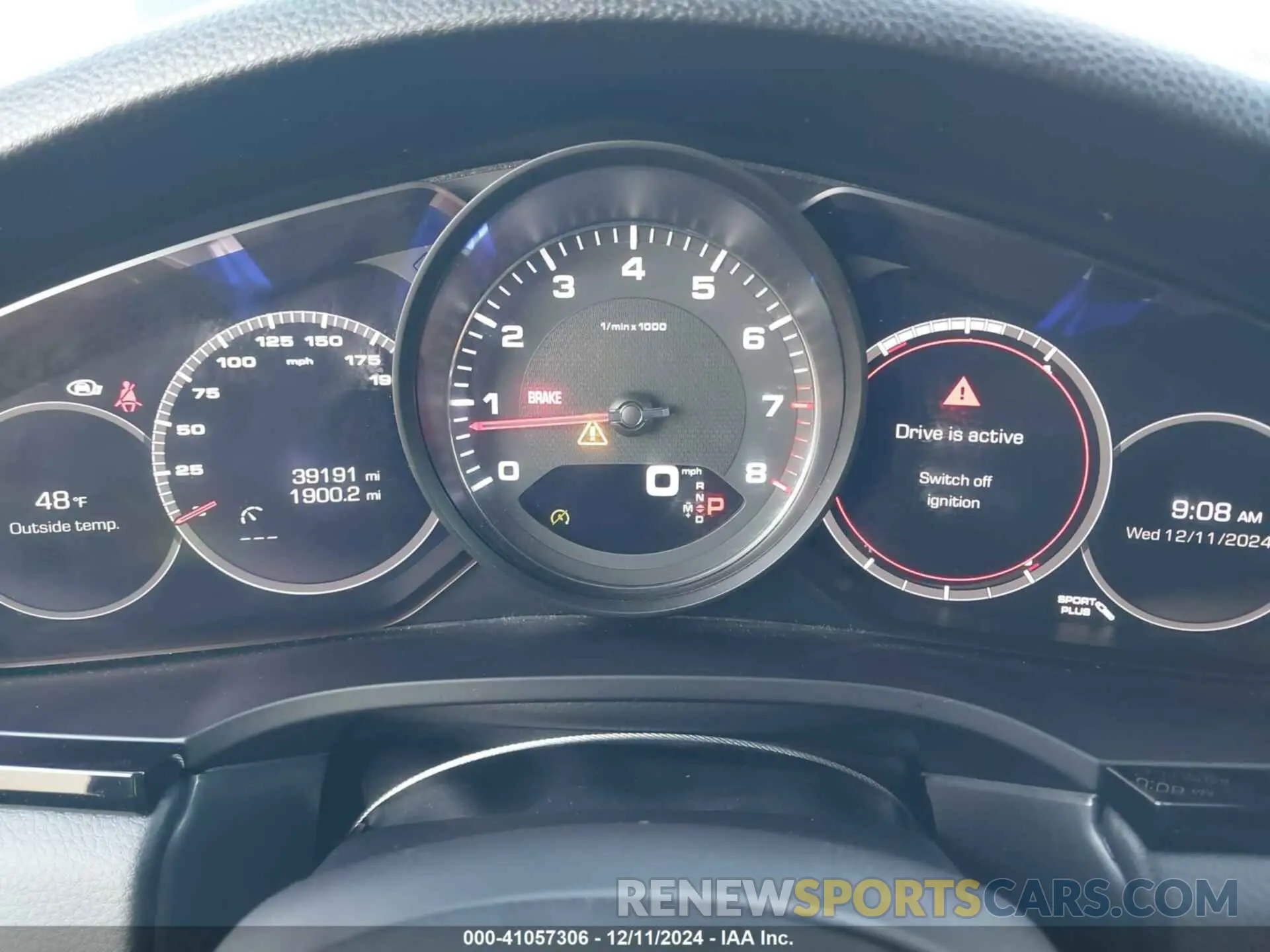 7 fotografías del automóvil dañado WP1AB2AY4MDA29027 PORSCHE CAYENNE 2021
