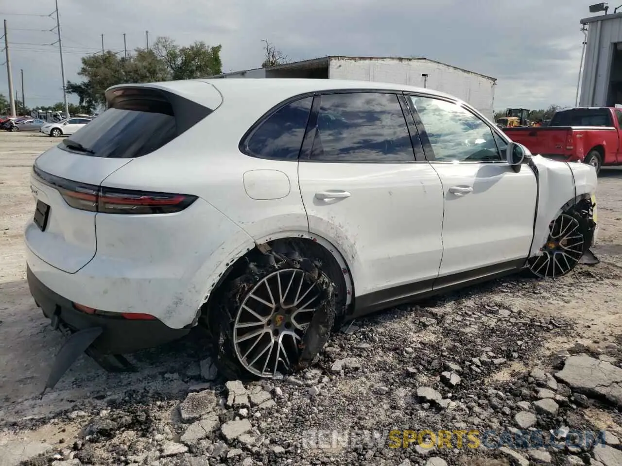 3 fotografías del automóvil dañado WP1AB2AY8MDA27555 PORSCHE CAYENNE 2021