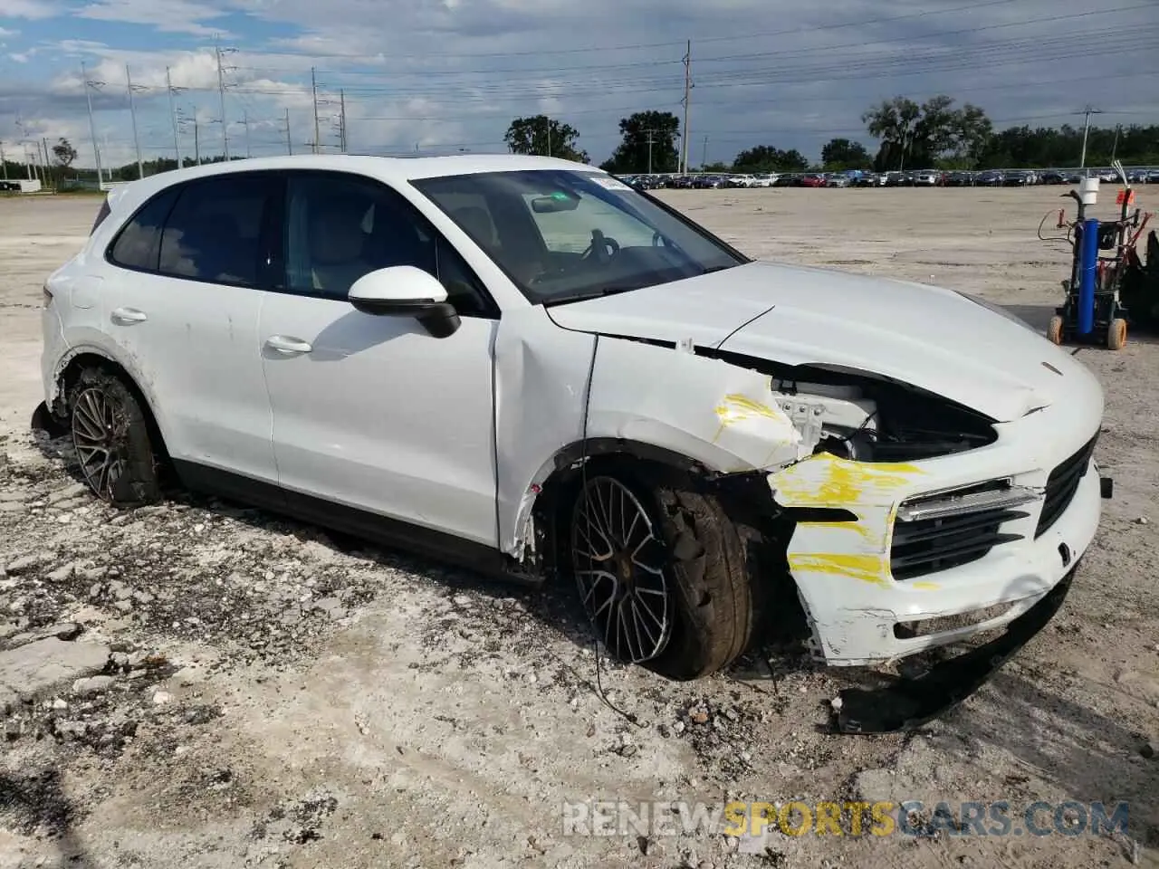 4 fotografías del automóvil dañado WP1AB2AY8MDA27555 PORSCHE CAYENNE 2021