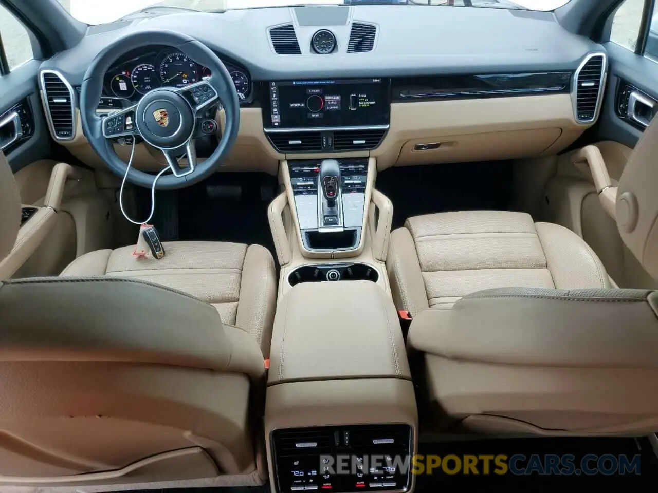 8 fotografías del automóvil dañado WP1AE2AY1MDA24696 PORSCHE CAYENNE 2021