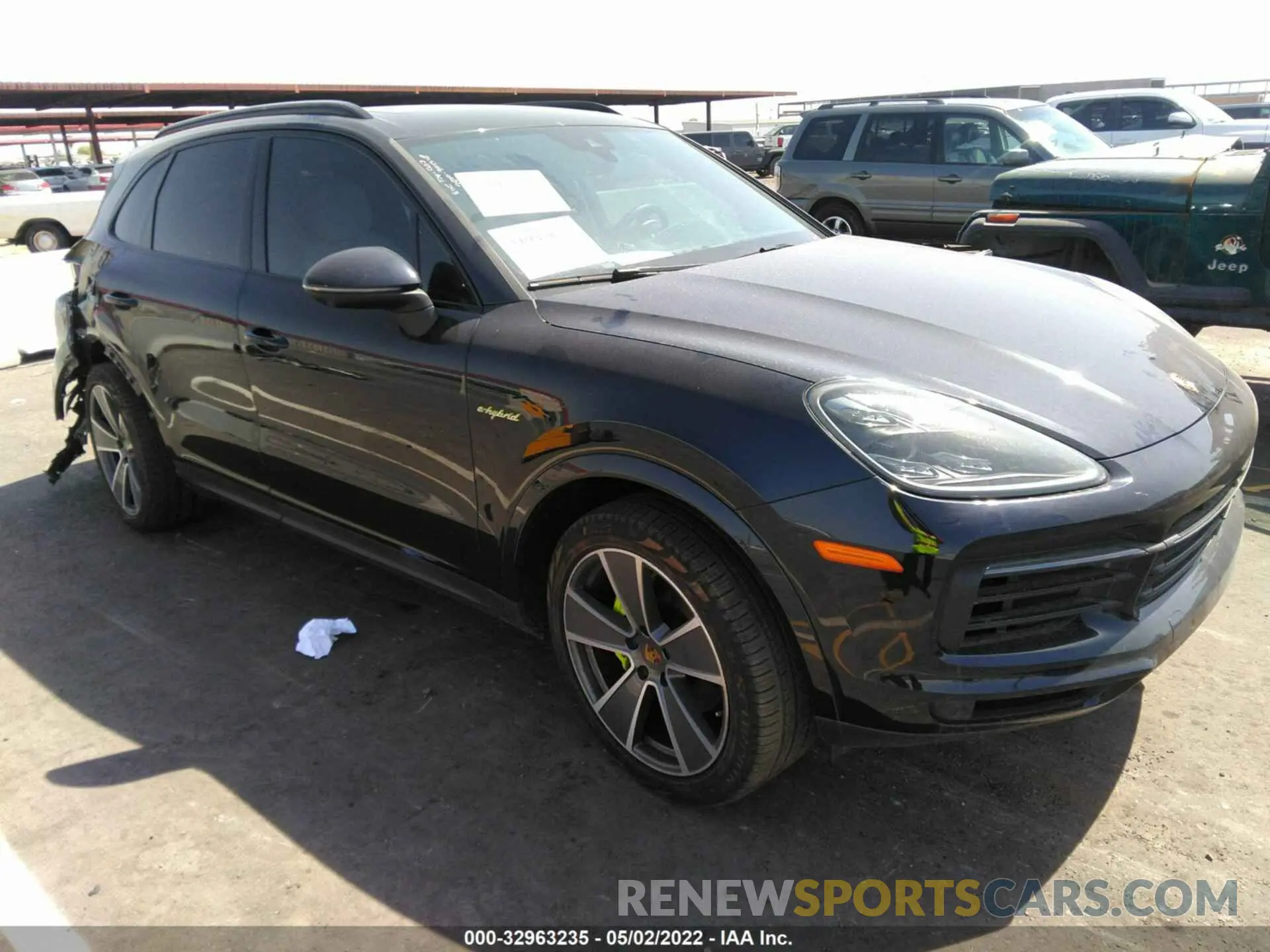 1 fotografías del automóvil dañado WP1AE2AY5MDA24328 PORSCHE CAYENNE 2021