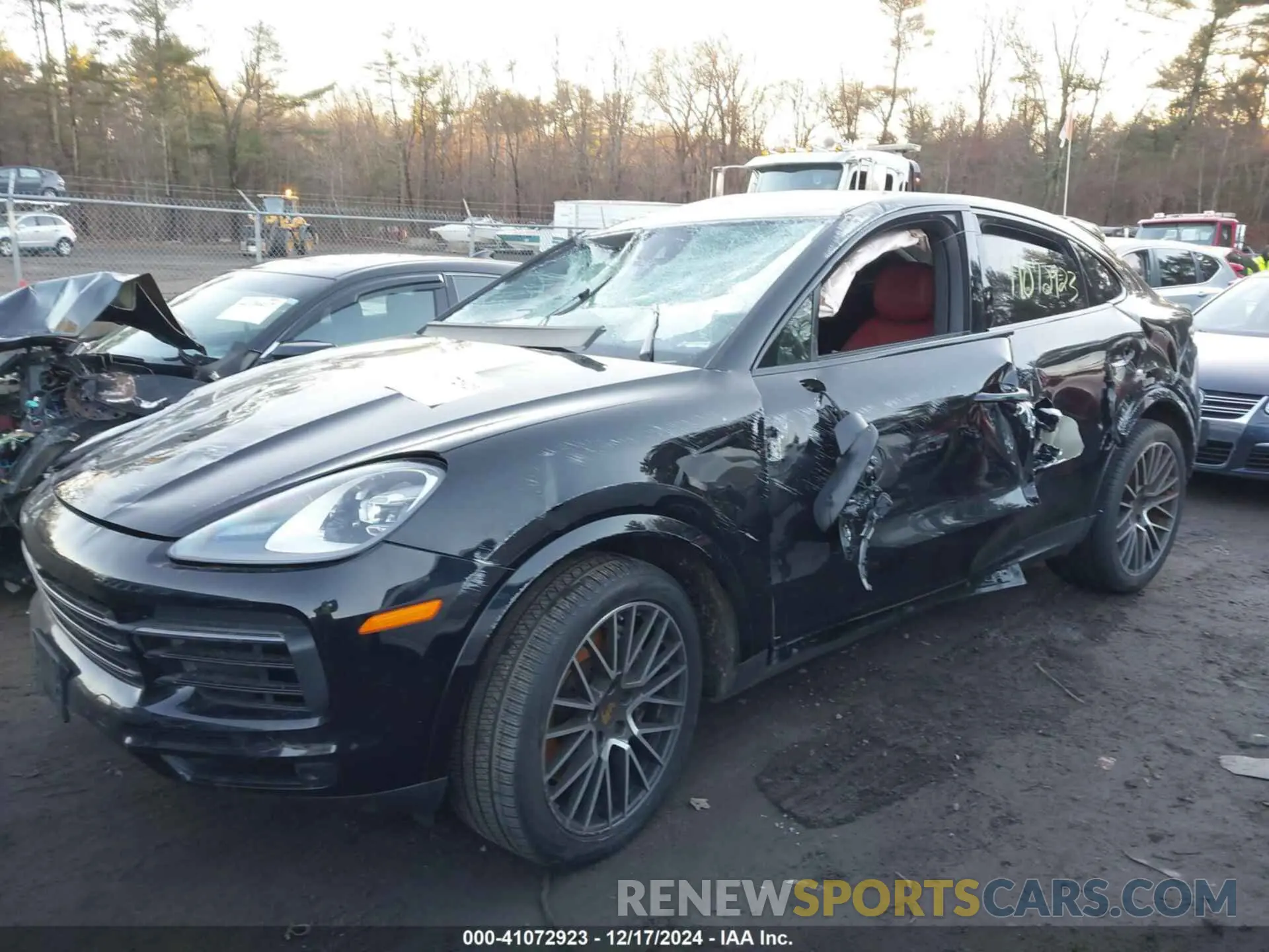 6 fotografías del automóvil dañado WP1BA2AY1MDA40137 PORSCHE CAYENNE 2021